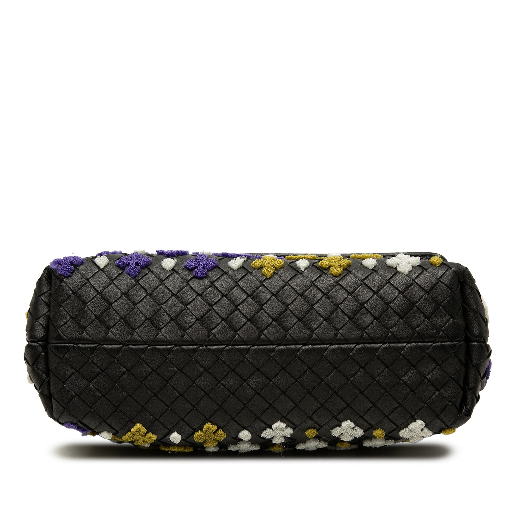 Bottega Veneta Small Multicolor Embroidered Nappa Intrecciato Olimpia Shoulder Bag