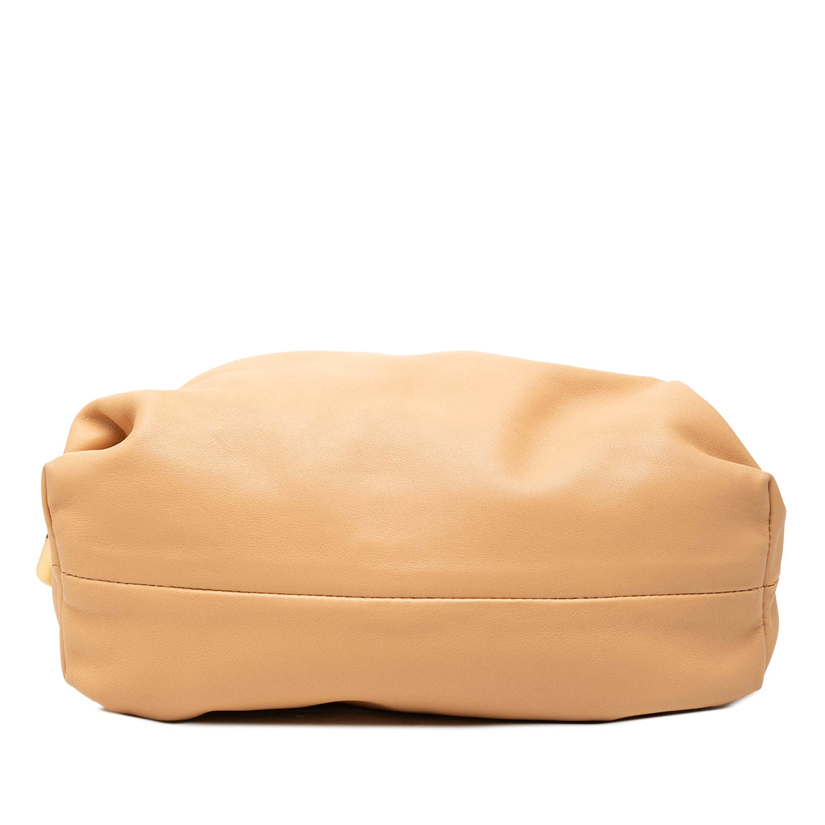 Bottega Veneta Lambskin Chain Pouch — Beige