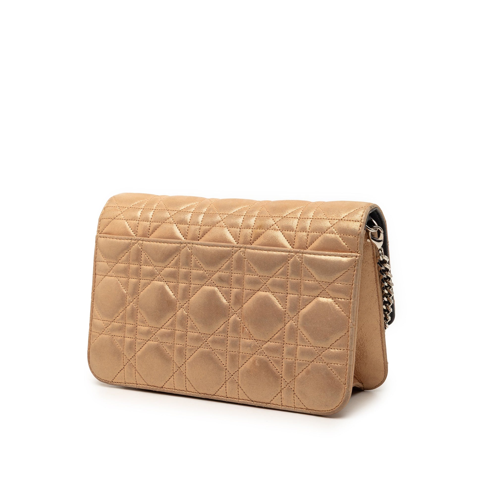 Dior Metallic Lambskin Cannage Miss Dior Promenade Crossbody