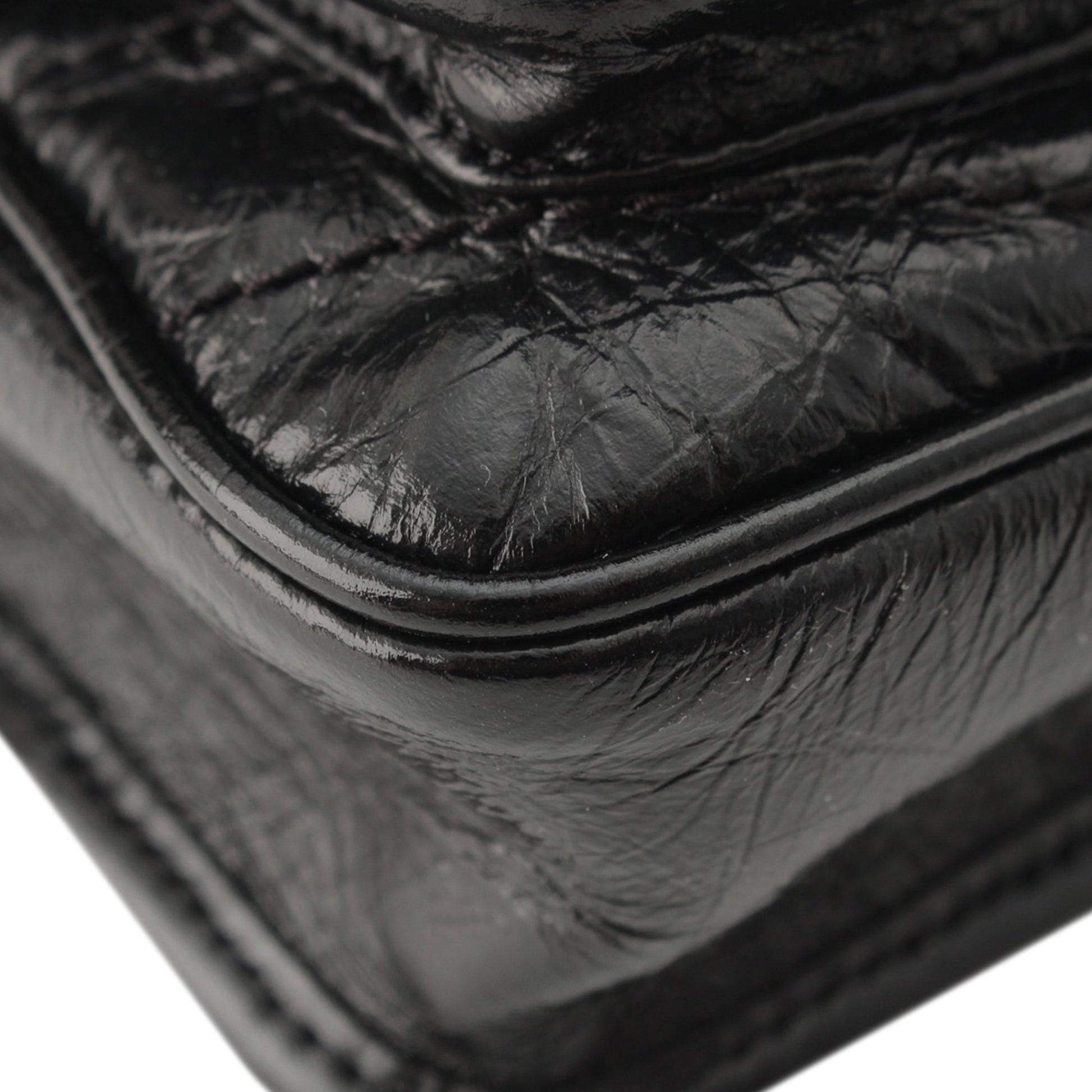 Saint Laurent Mini Crinkled Calfskin Niki