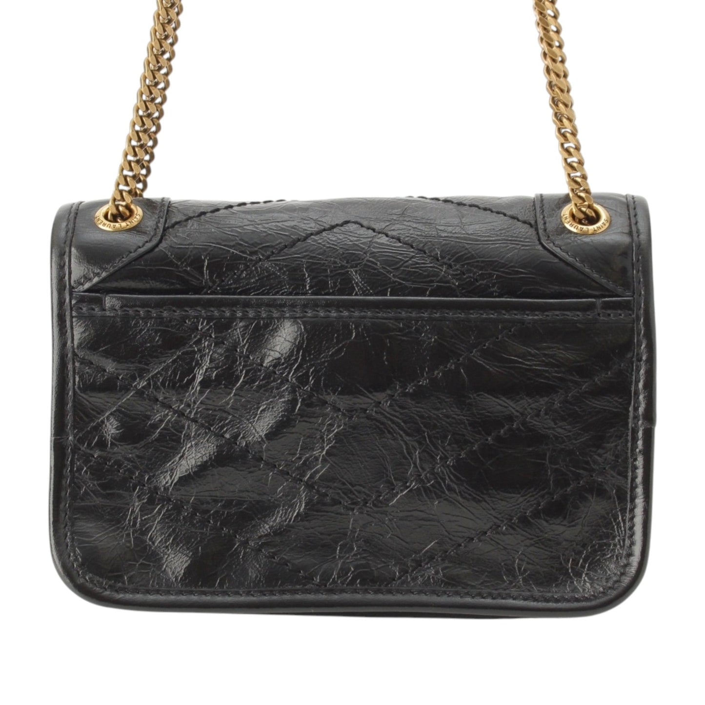 Saint Laurent Mini Crinkled Calfskin Niki
