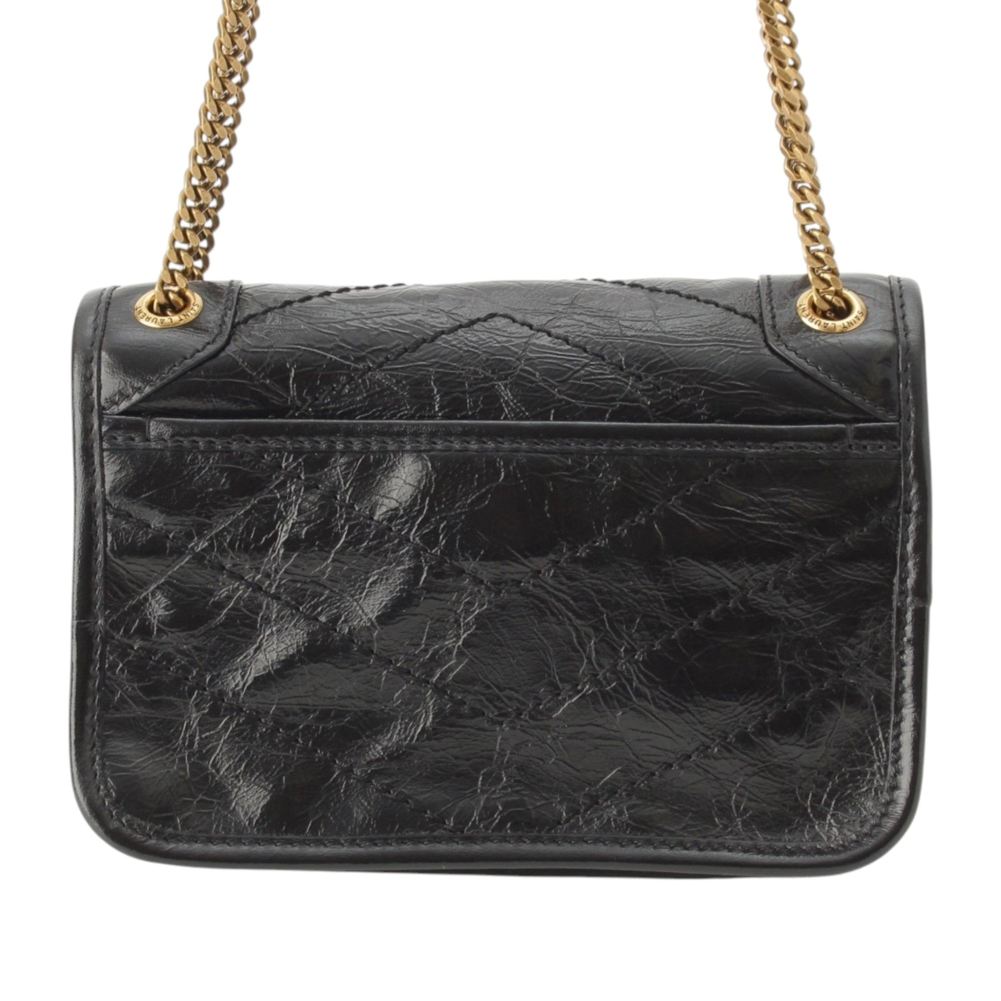Saint Laurent Mini Crinkled Calfskin Niki