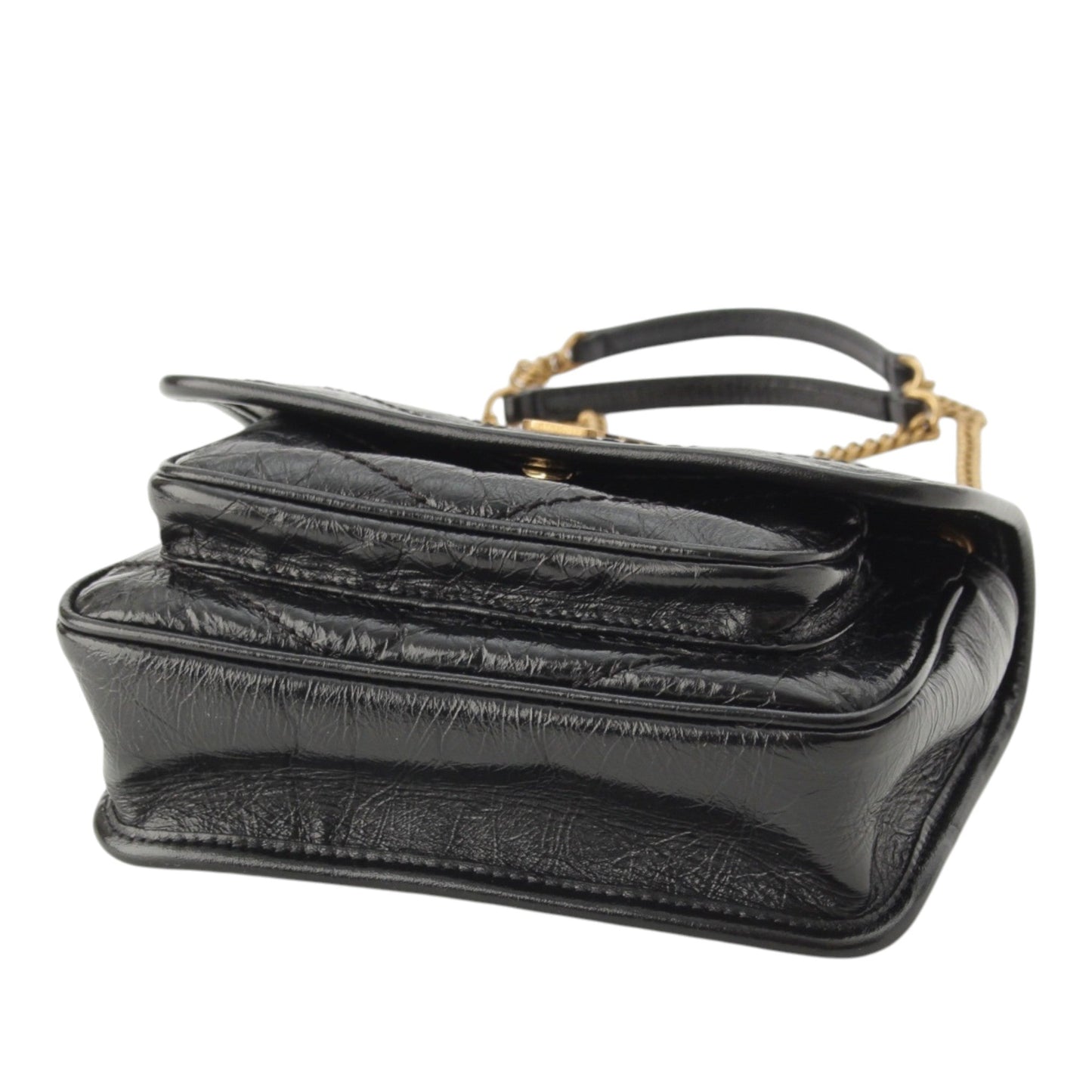 Saint Laurent Mini Crinkled Calfskin Niki