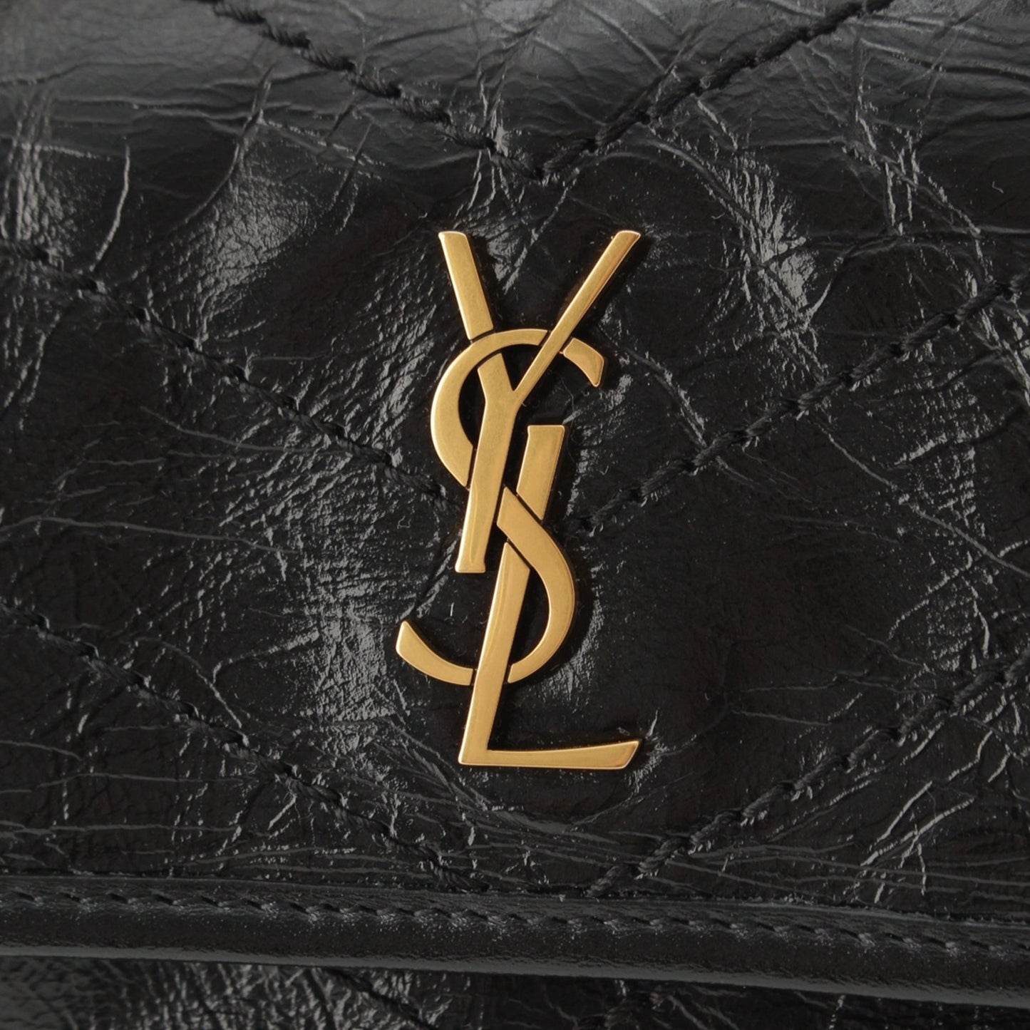 Saint Laurent Mini Crinkled Calfskin Niki
