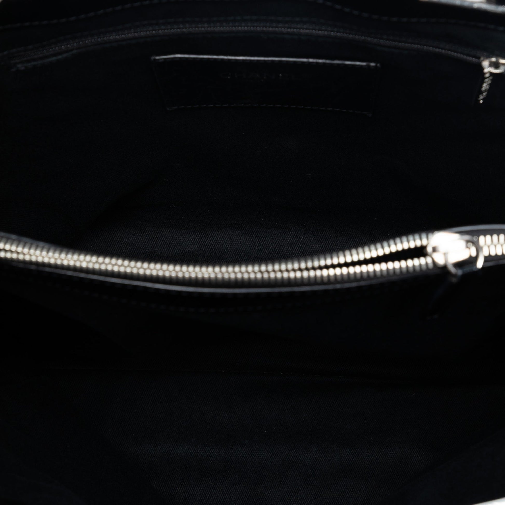 Chanel CC Quilted Patent North South Tote
