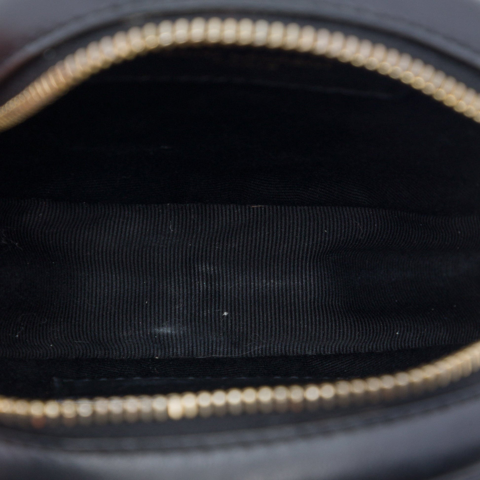 Saint Laurent Baby Chevron Calfskin Round Vinyle Belt Bag