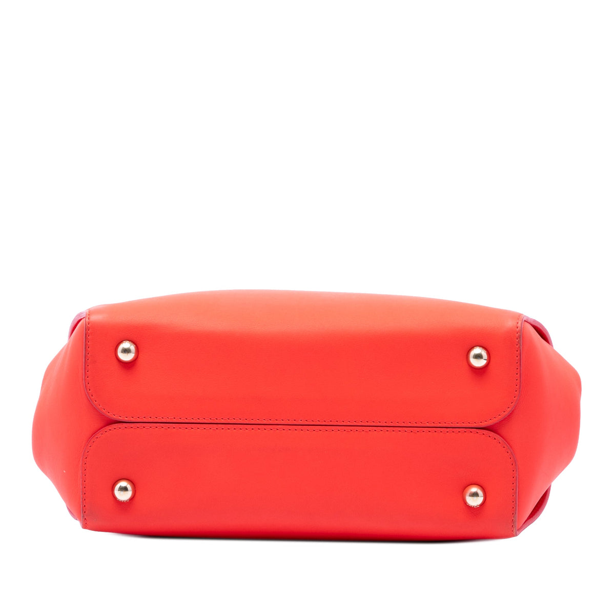 Dior Small Smooth Calfskin Diorbar Tote — Red