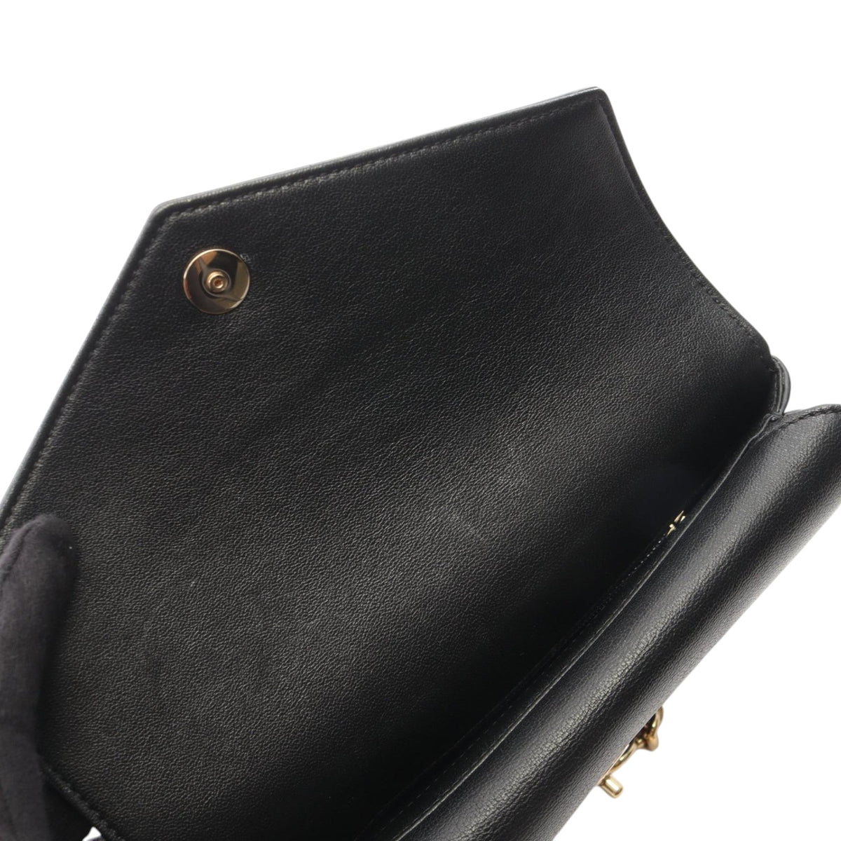 Chanel Chevron Calfskin Double Envelope Flap