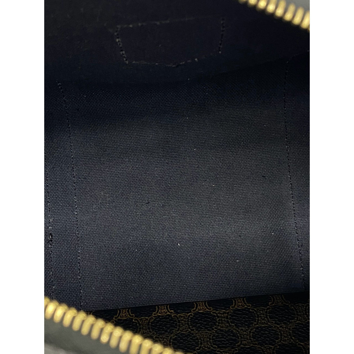 Celine Macadam Coated Canvas Handbag — Brown