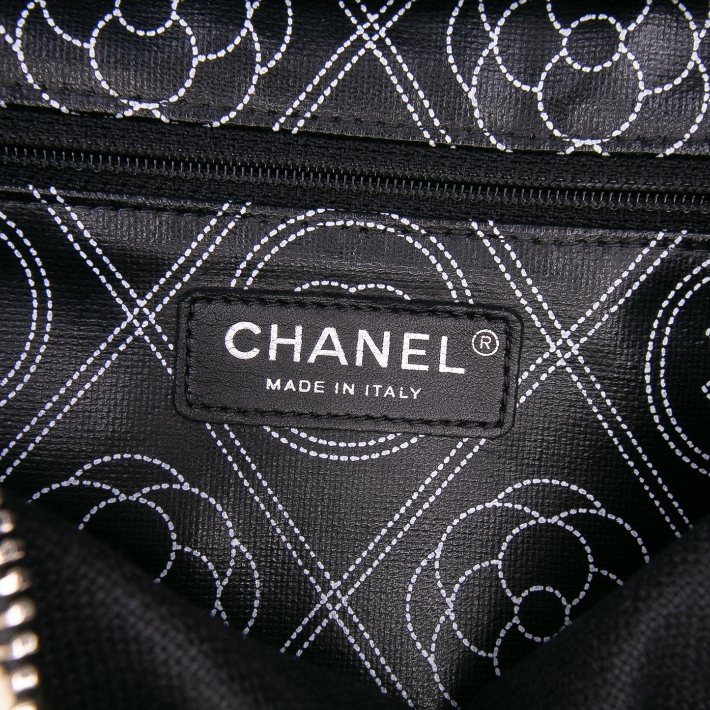 Chanel Coated Canvas Camellia Logo Camera Bag