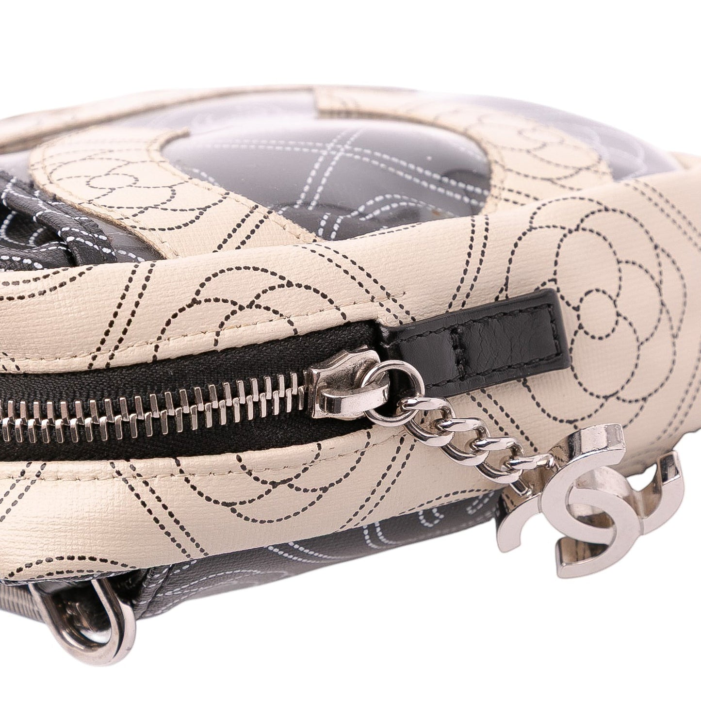 Chanel Coated Canvas Camellia Logo Camera Bag