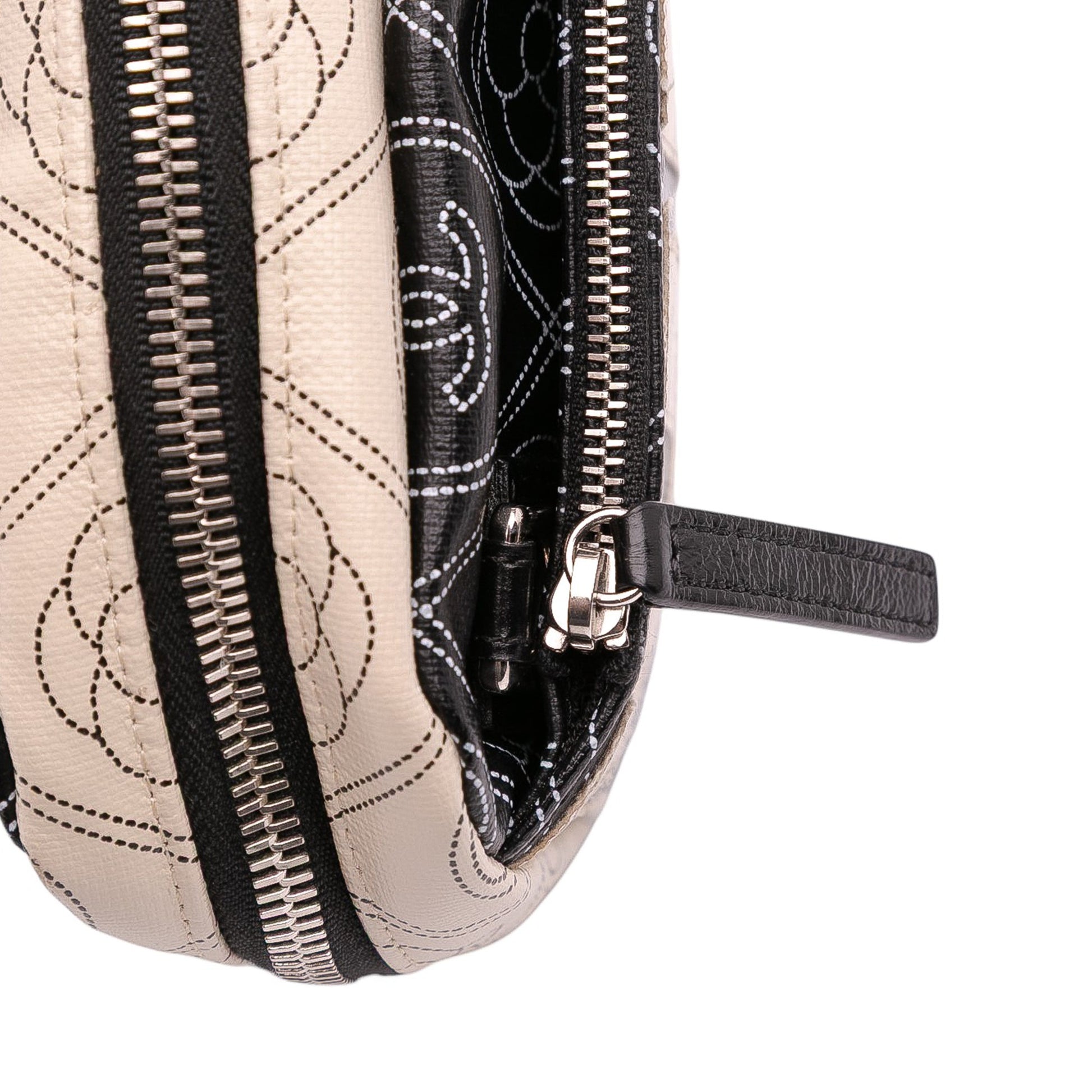 Chanel Coated Canvas Camellia Logo Camera Bag