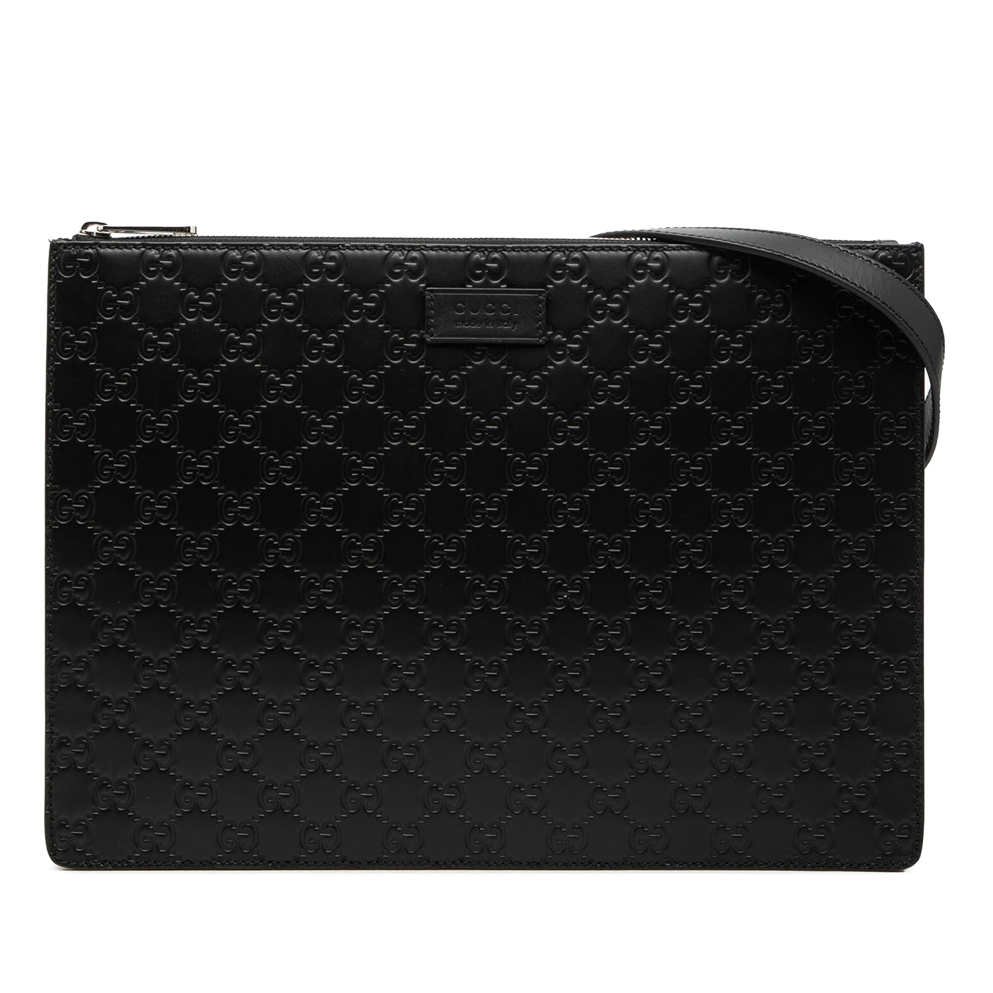 Gucci Guccissima Zip Messenger Bag