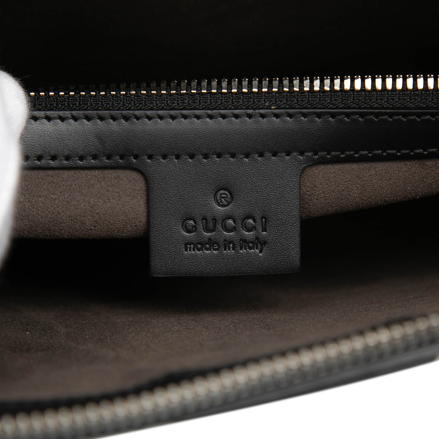 Gucci Guccissima Zip Messenger Bag