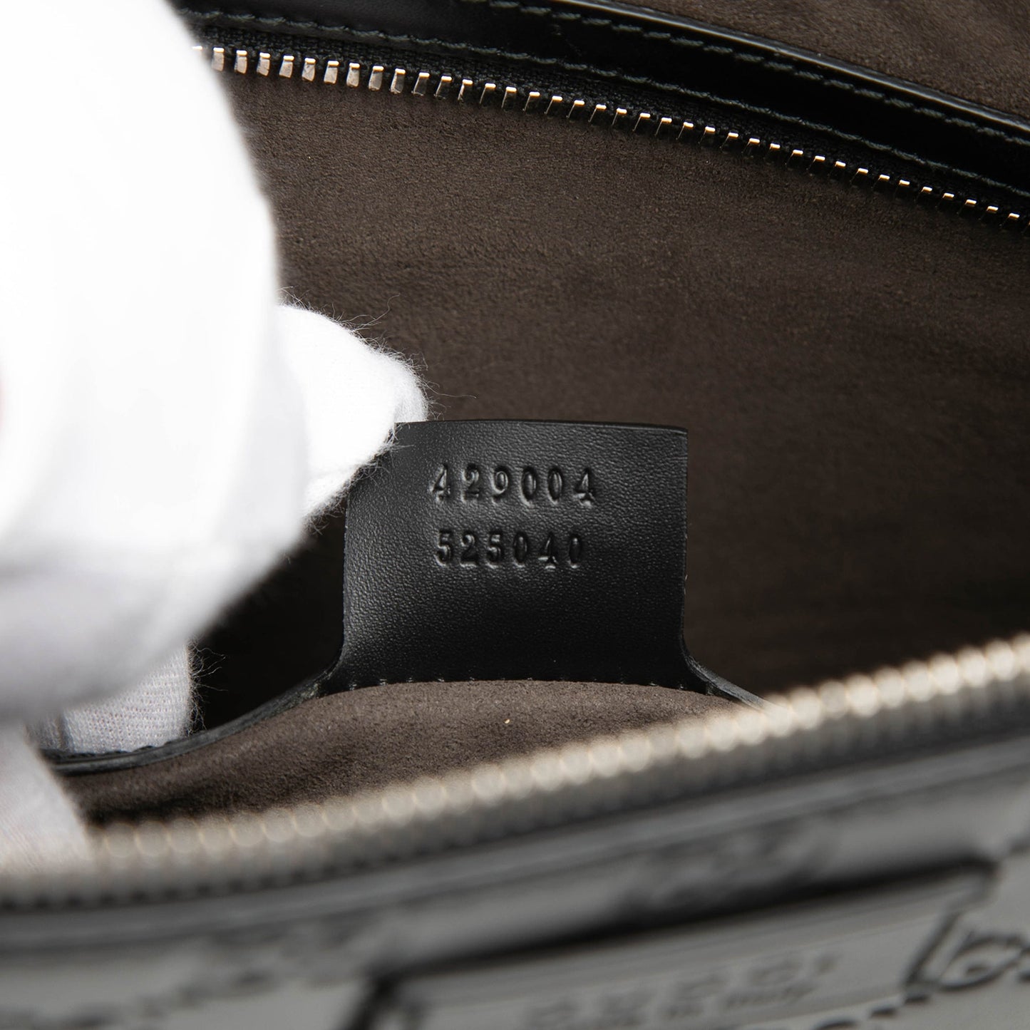 Gucci Guccissima Zip Messenger Bag