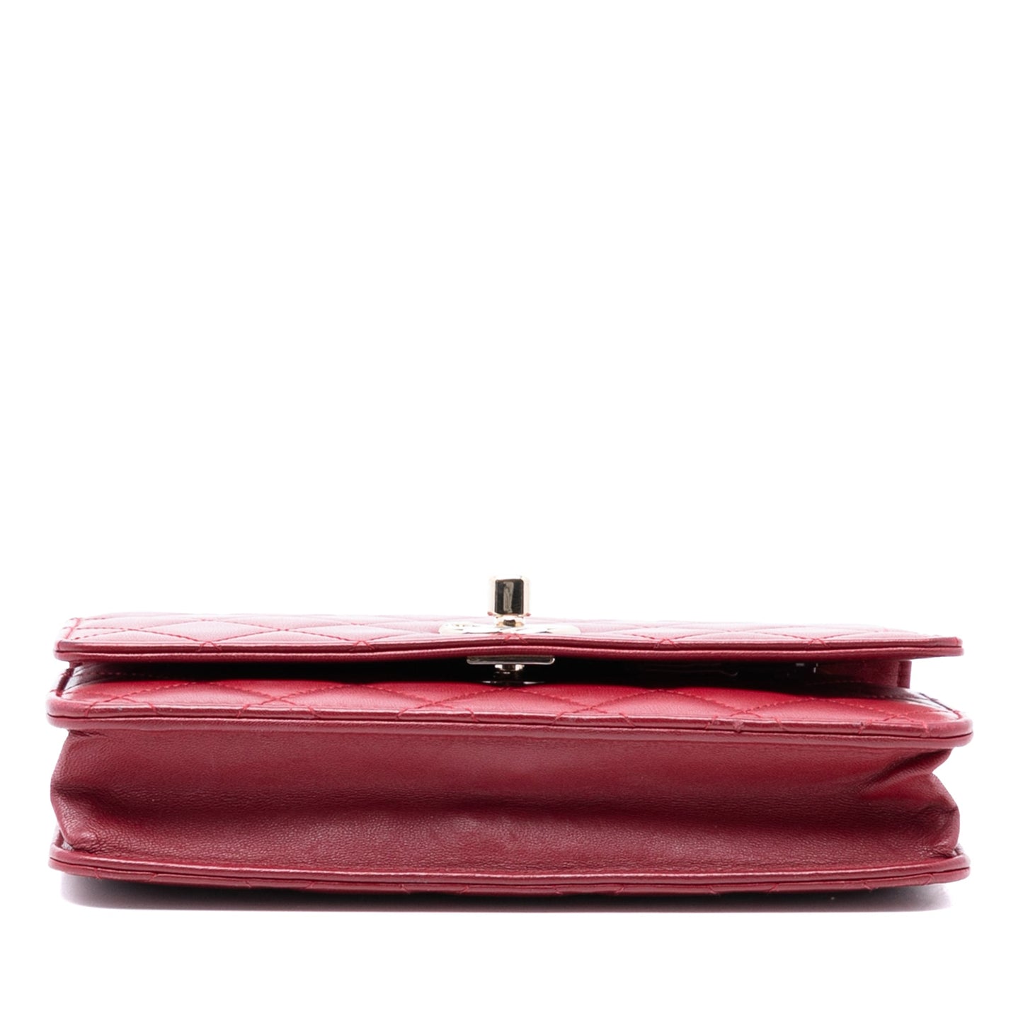 Chanel Lambskin Trendy CC Wallet On Chain