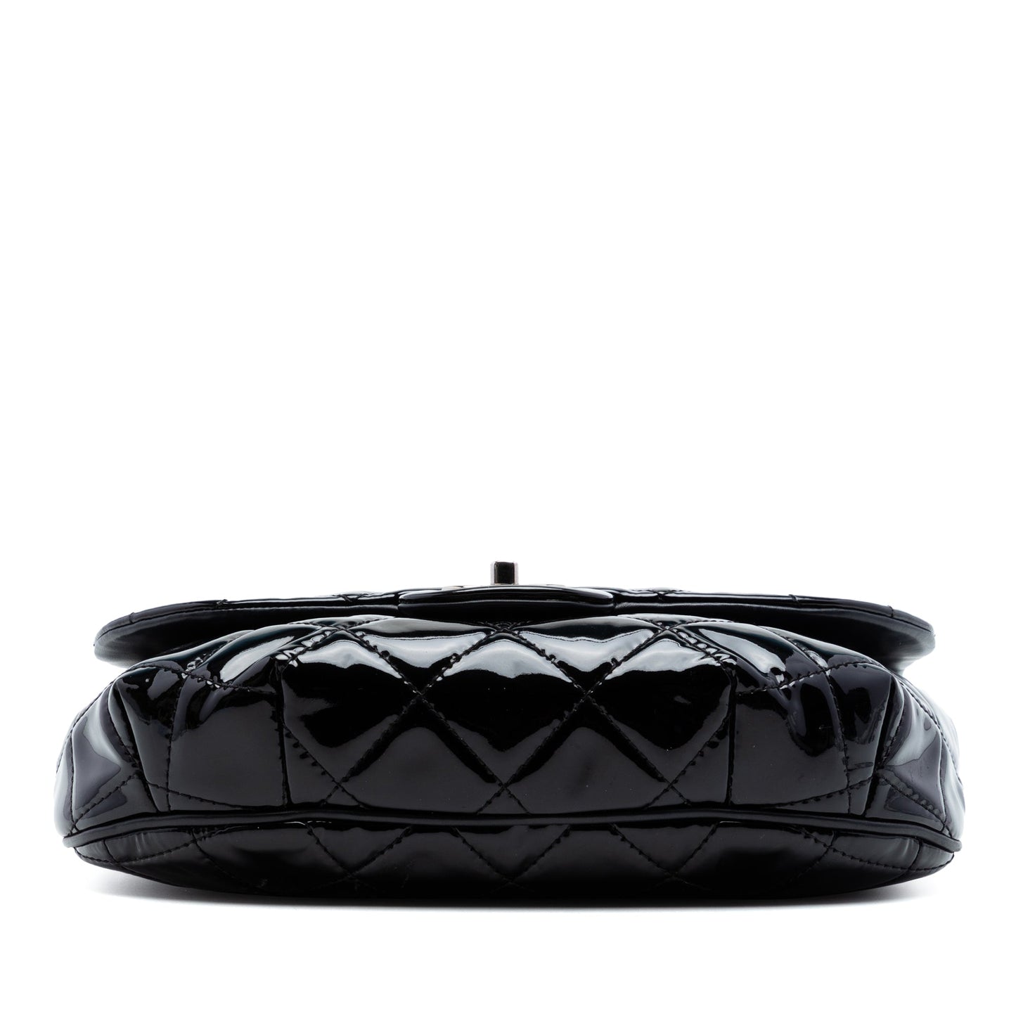 Chanel Medium Quilted Patent Bubble CC Flap