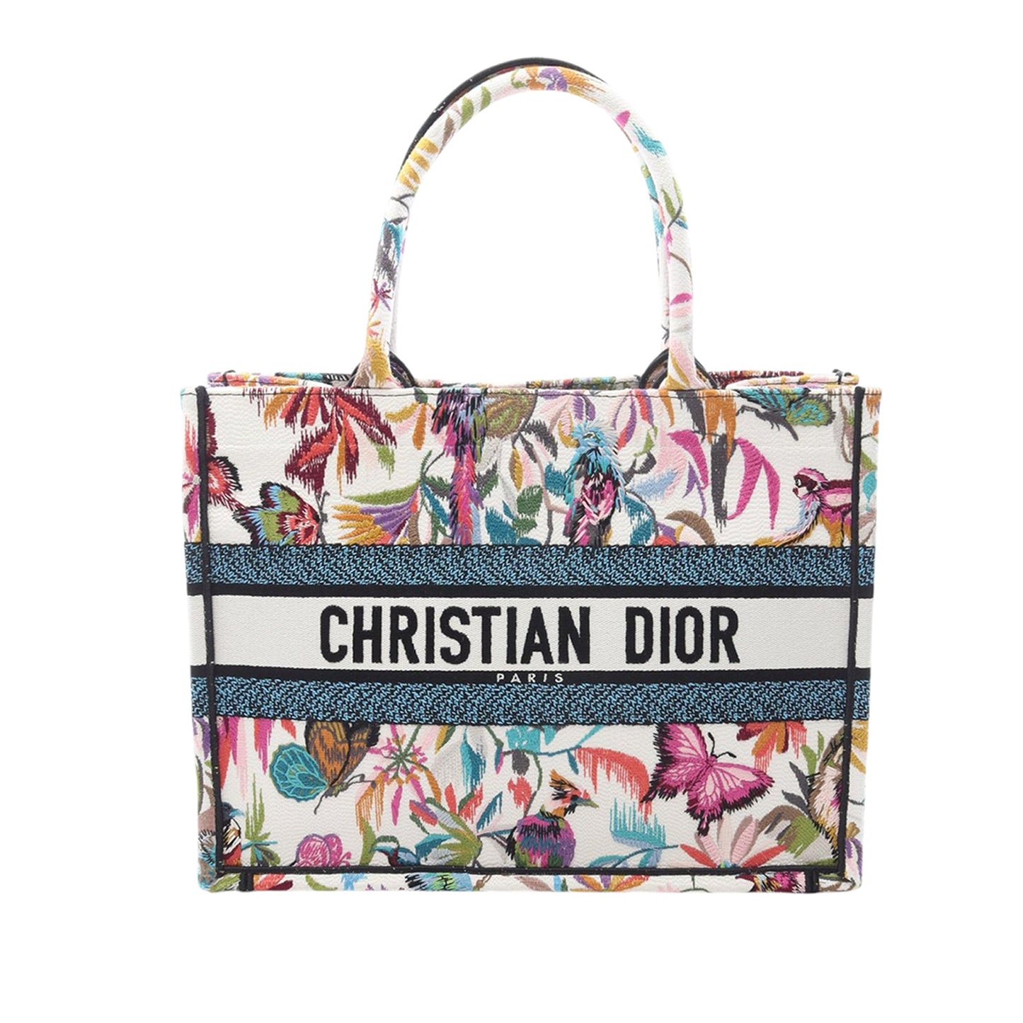 Dior Medium Embroidered Canvas Book Tote