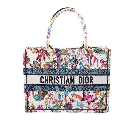 Dior Medium Embroidered Canvas Book Tote