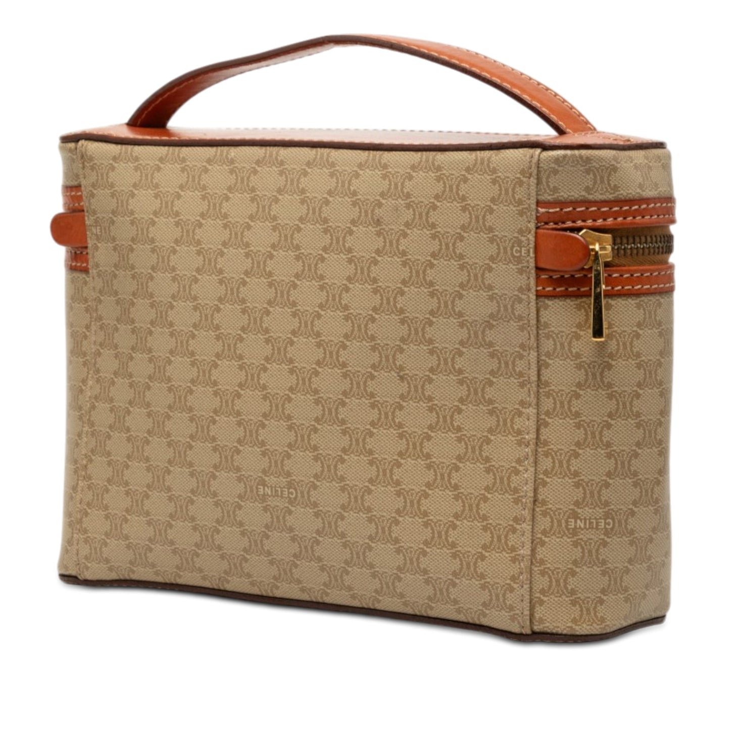 Celine Macadam Coated Canvas Vanity Bag