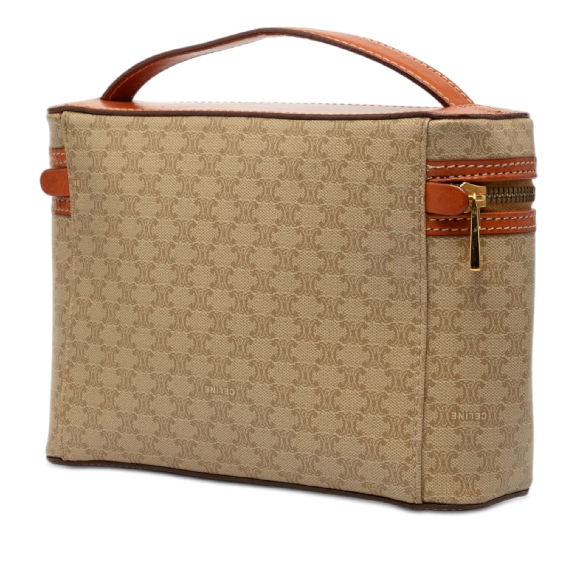 Celine Macadam Coated Canvas Vanity Bag