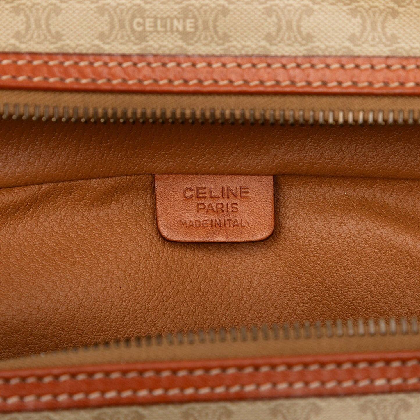 Celine Macadam Coated Canvas Vanity Bag