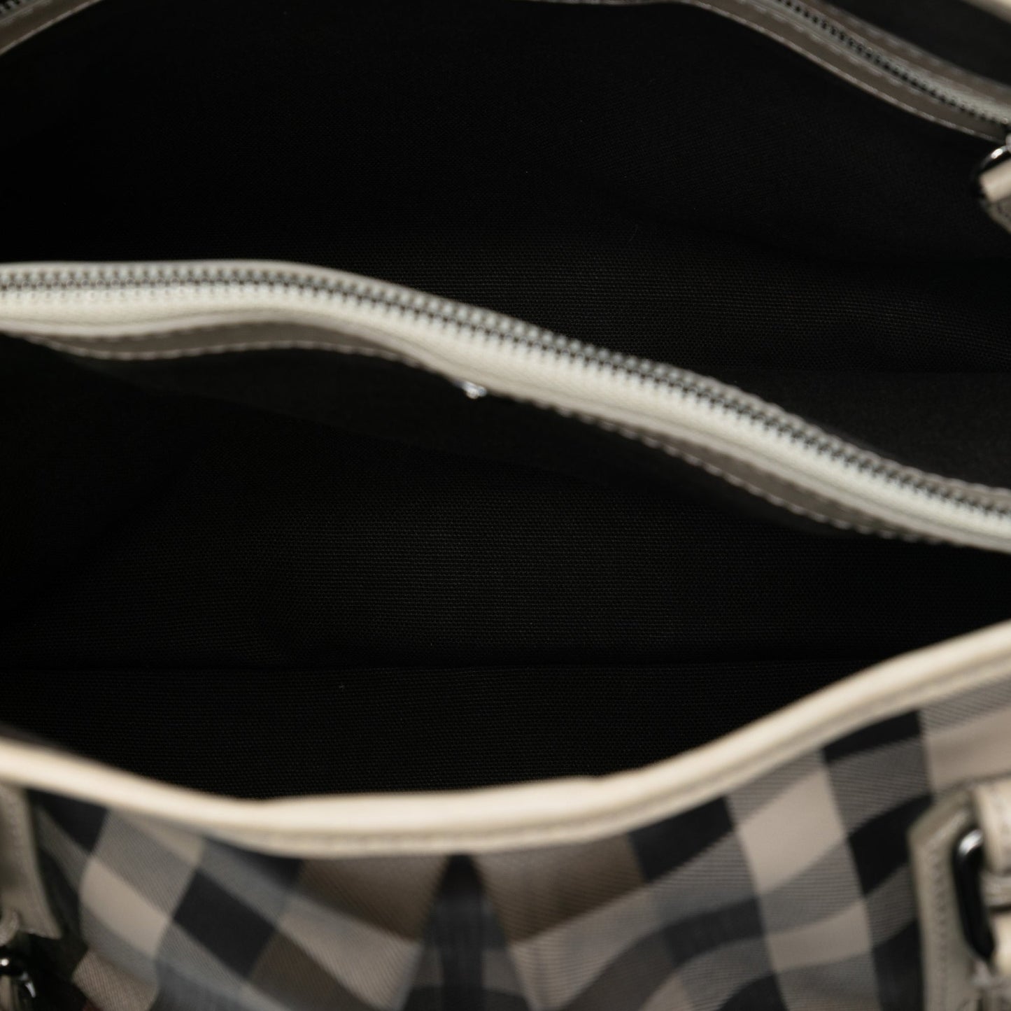 Burberry Smoke Check Coated Canvas Northfield Satchel