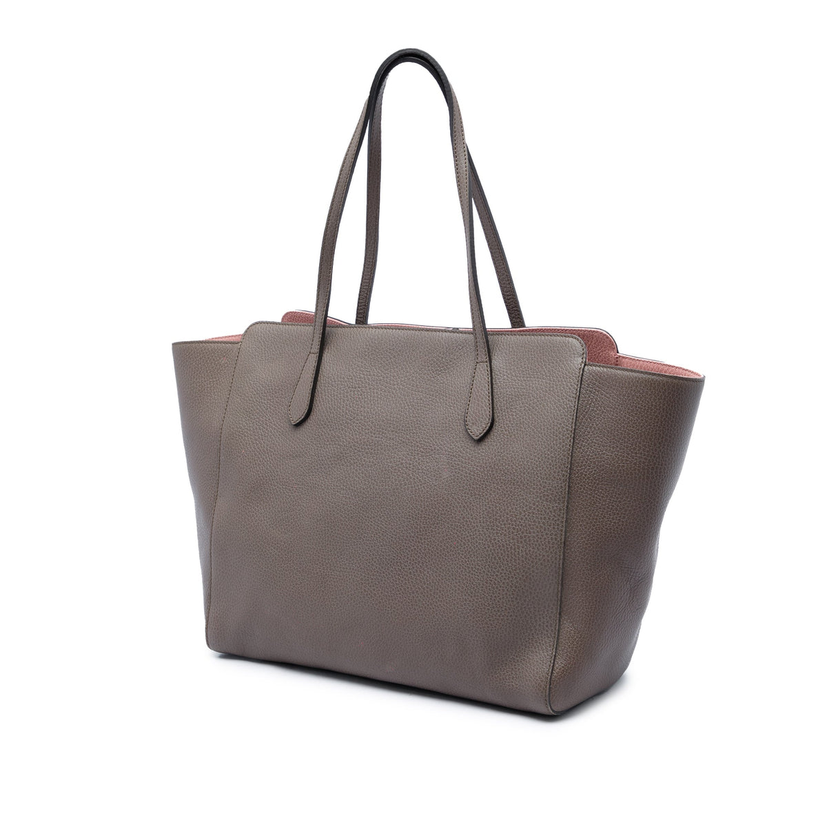 Gucci Medium Calfskin Swing Tote — Brown