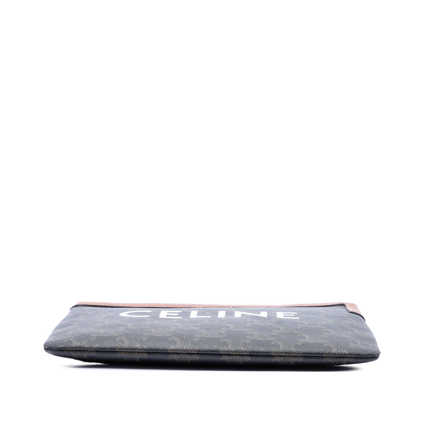 Celine Small Triomphe Coated Canvas Clutch