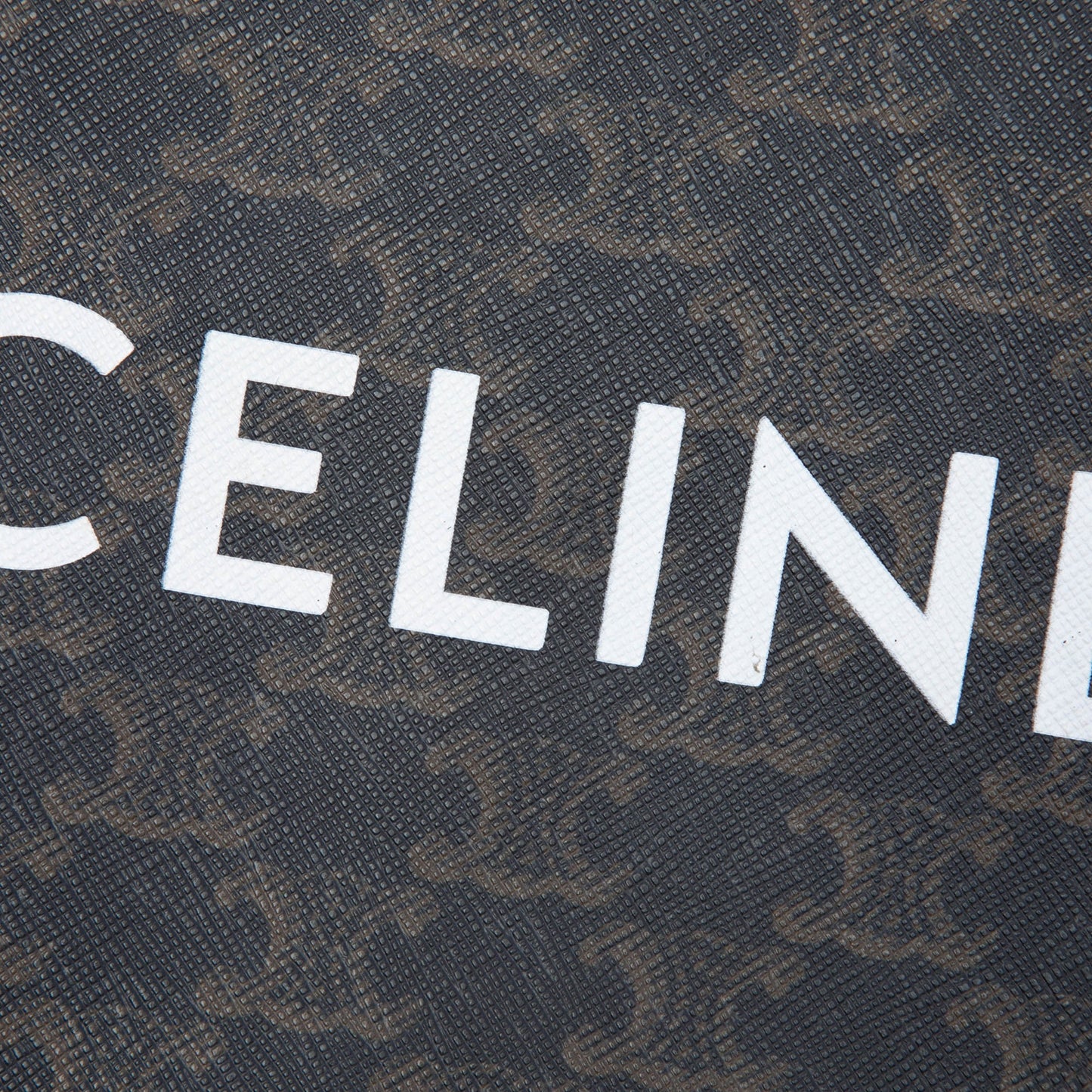 Celine Small Triomphe Coated Canvas Clutch
