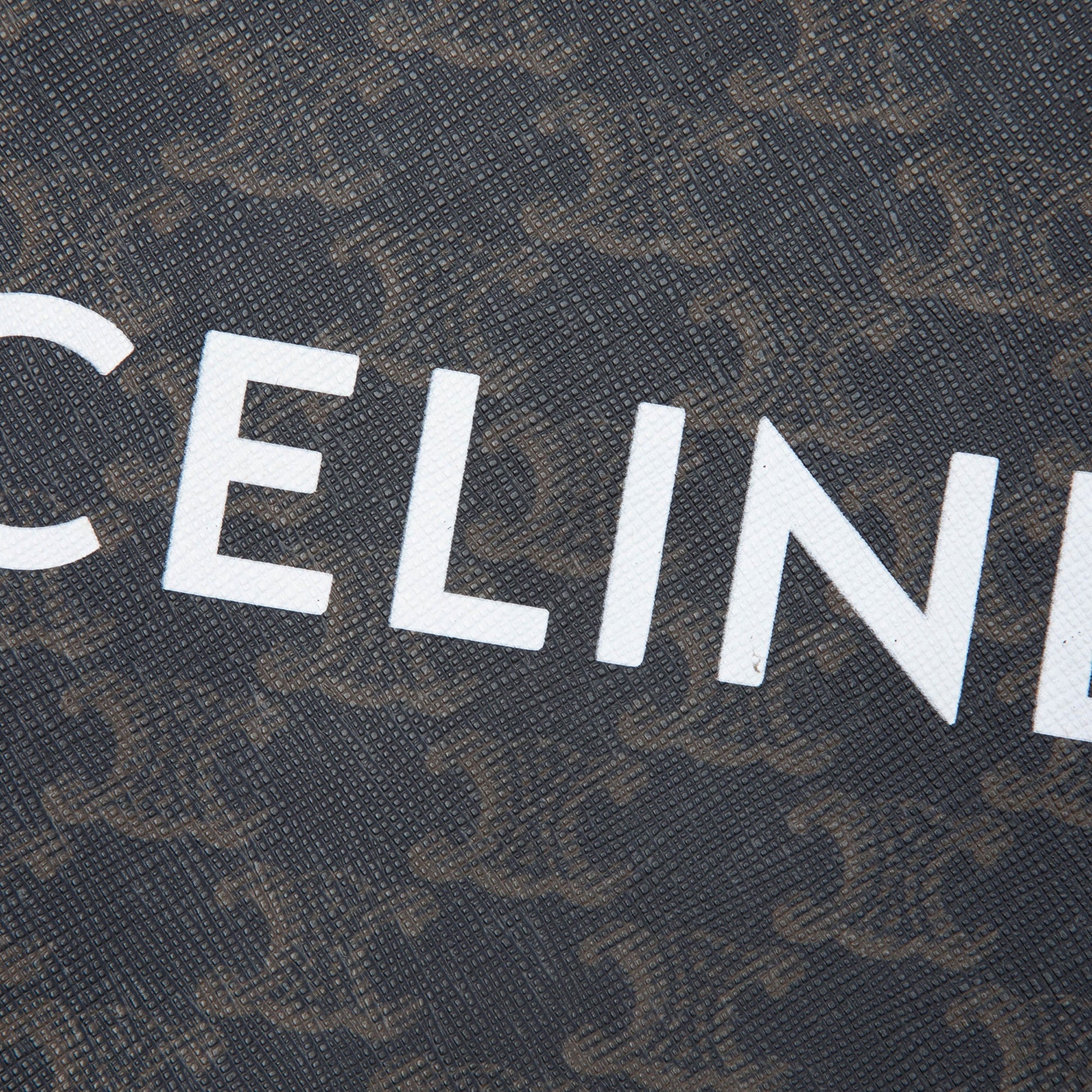 Celine Small Triomphe Coated Canvas Clutch