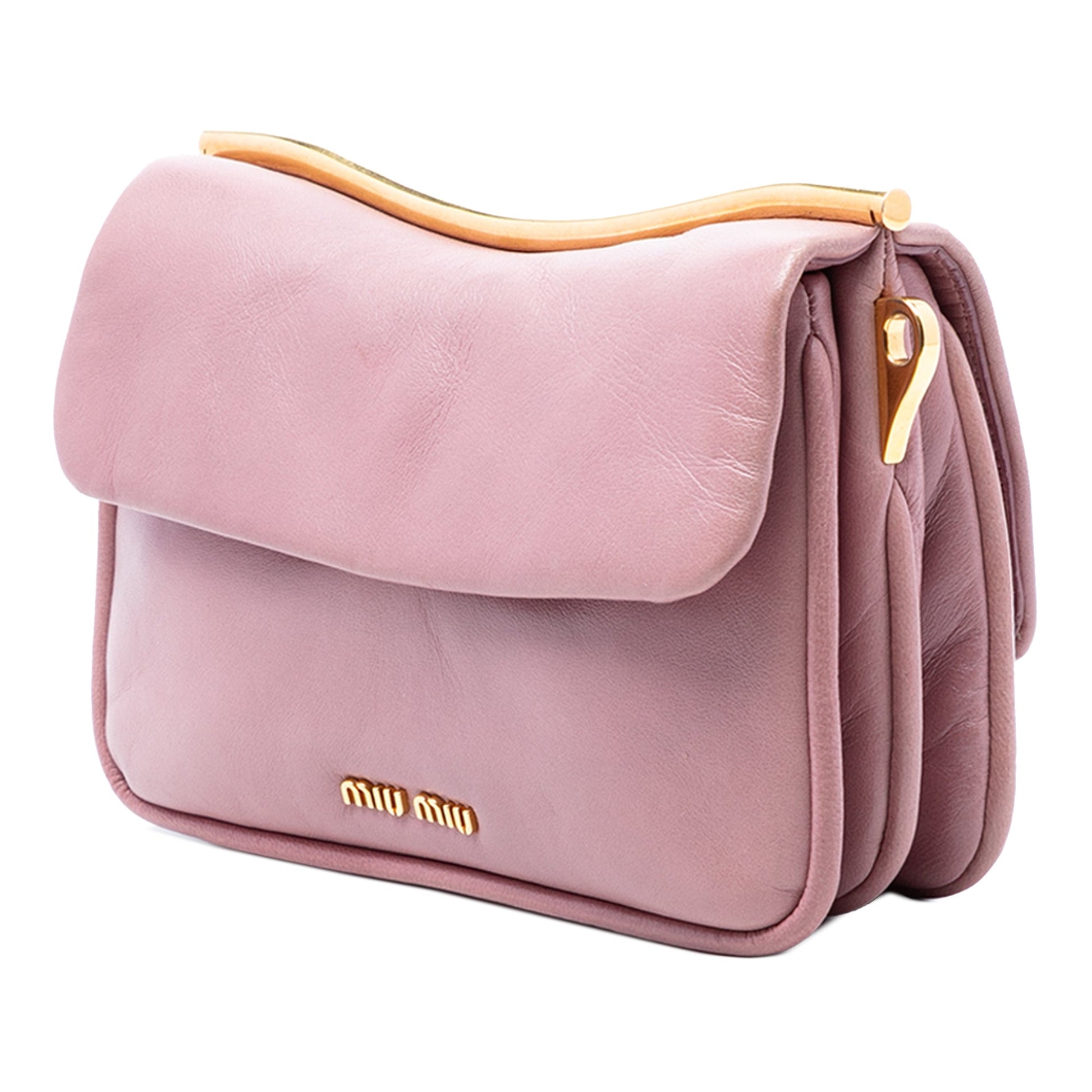Leather Frame Chain Crossbody