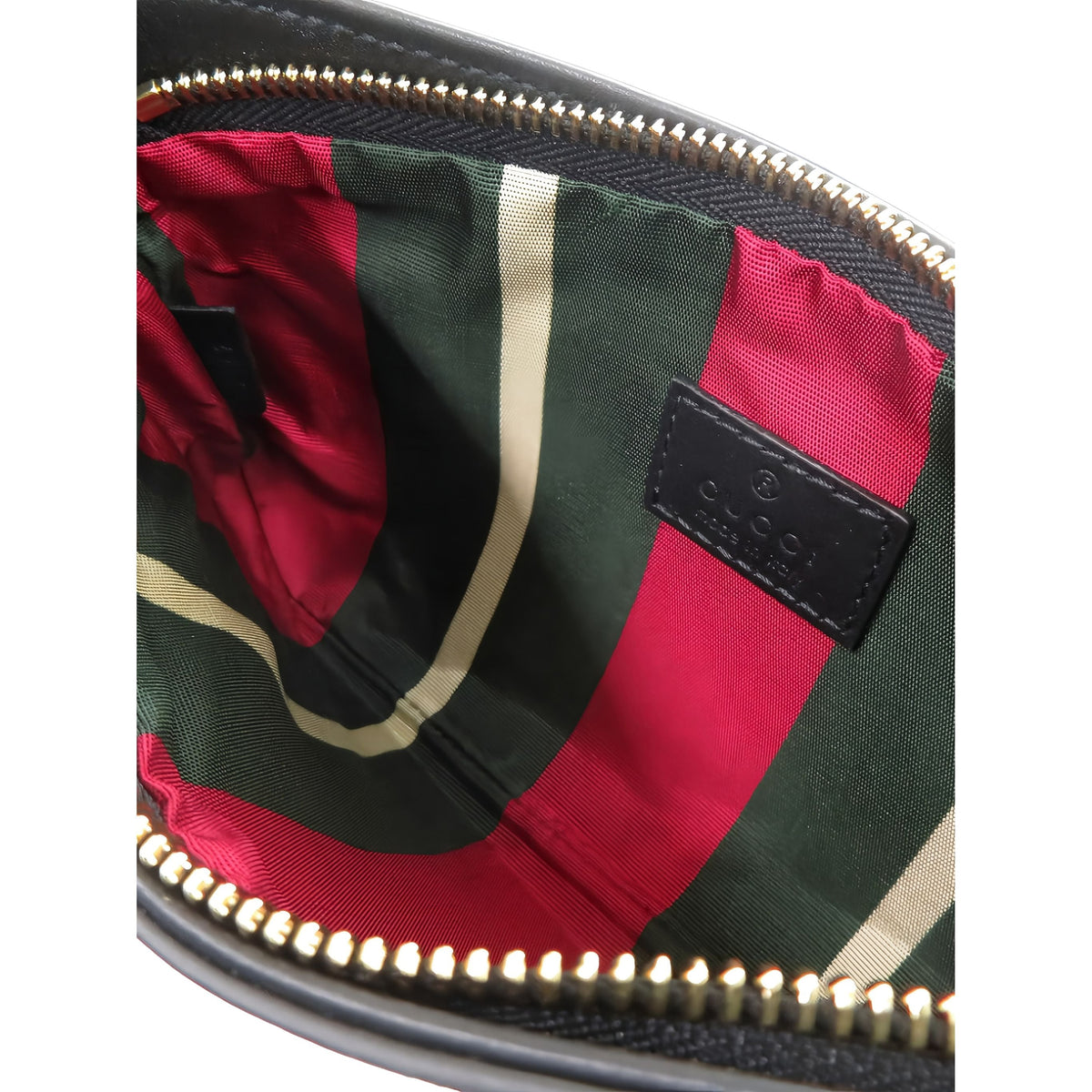 Gucci Small GG Supreme Emblem Shoulder Bag — Beige