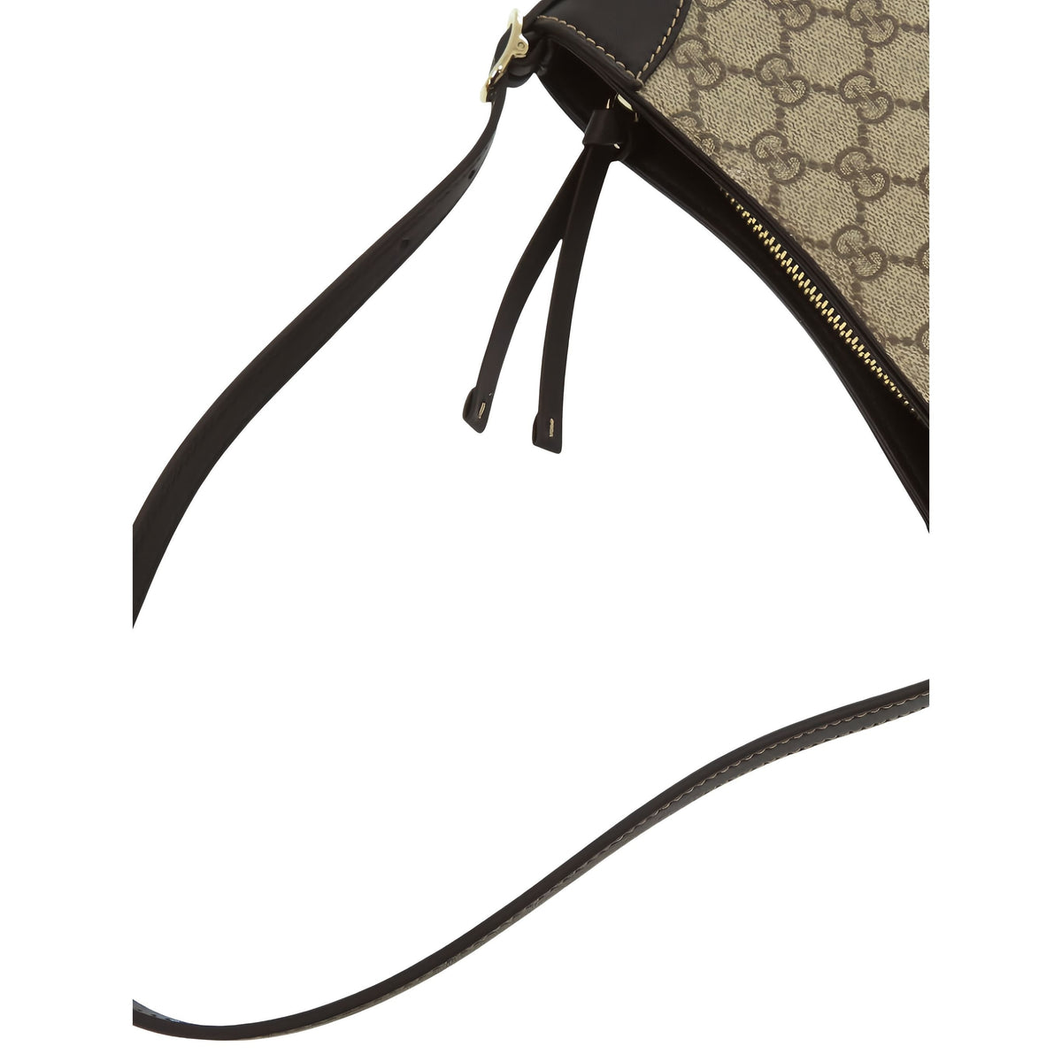 Gucci Small GG Supreme Emblem Shoulder Bag — Beige