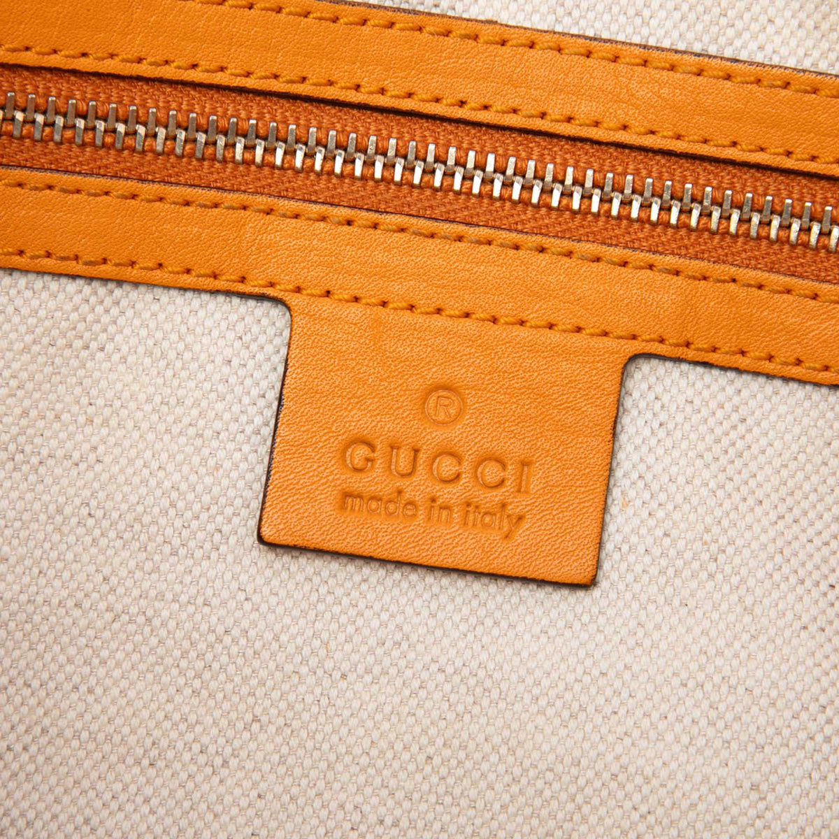 Gucci Medium Microguccissima Nice Tote — Orange