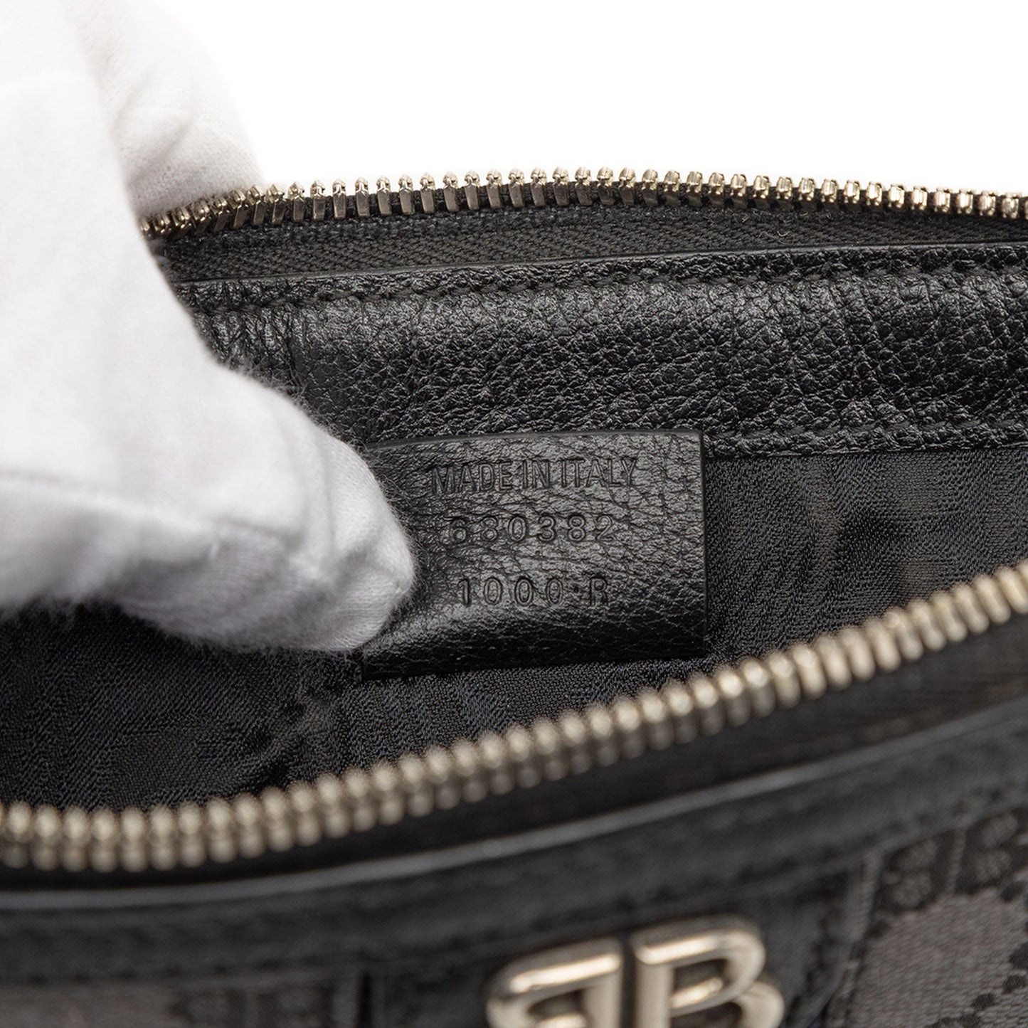 Balenciaga The Hacker Project BB Canvas Web Ophidia Clutch