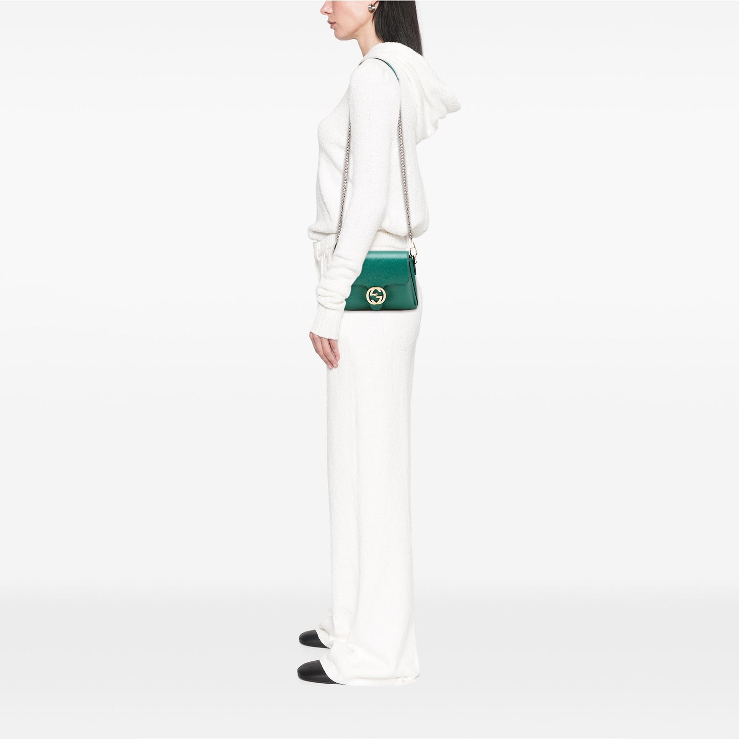 Gucci Small Dollar Calfskin Interlocking G Crossbody