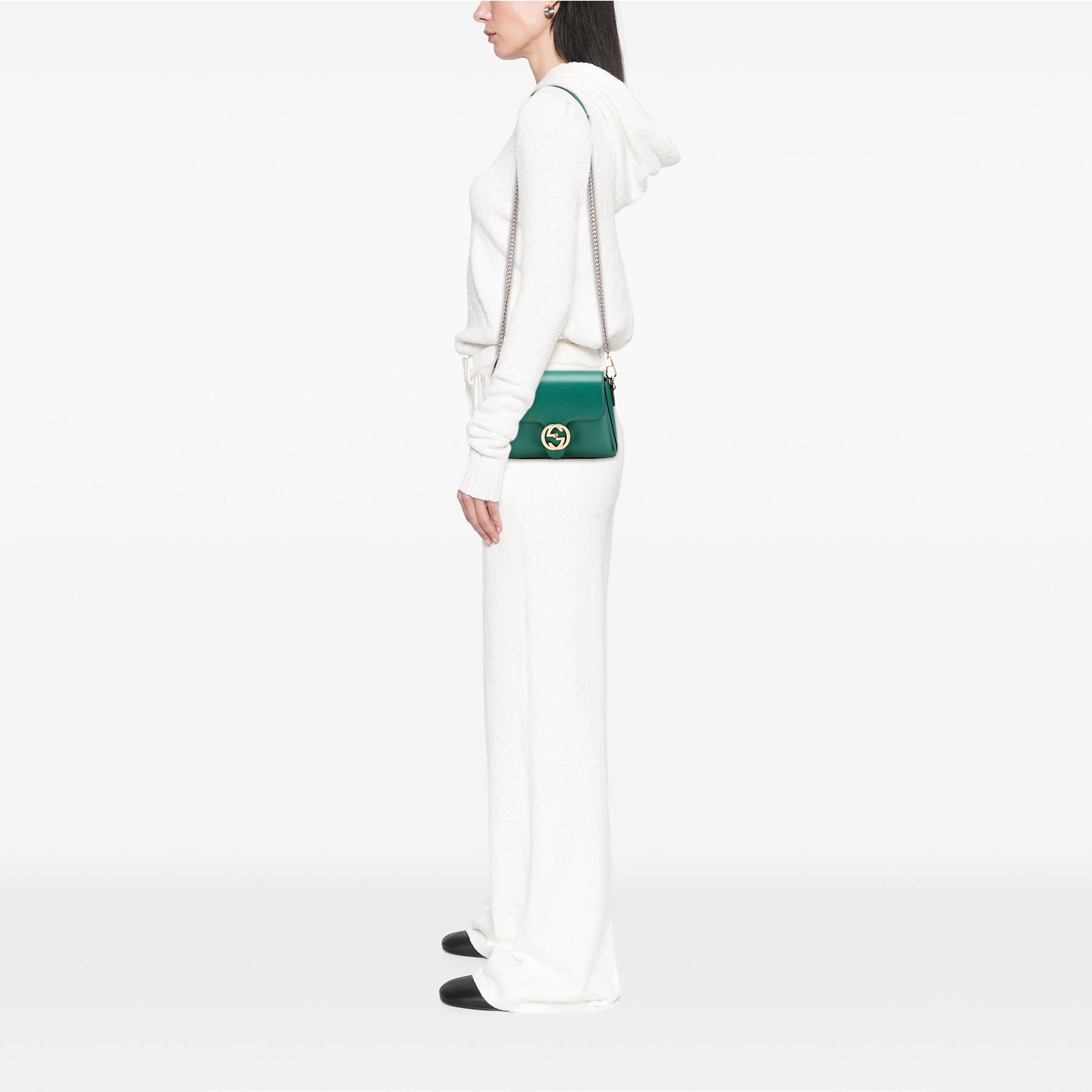 Gucci Small Dollar Calfskin Interlocking G Crossbody
