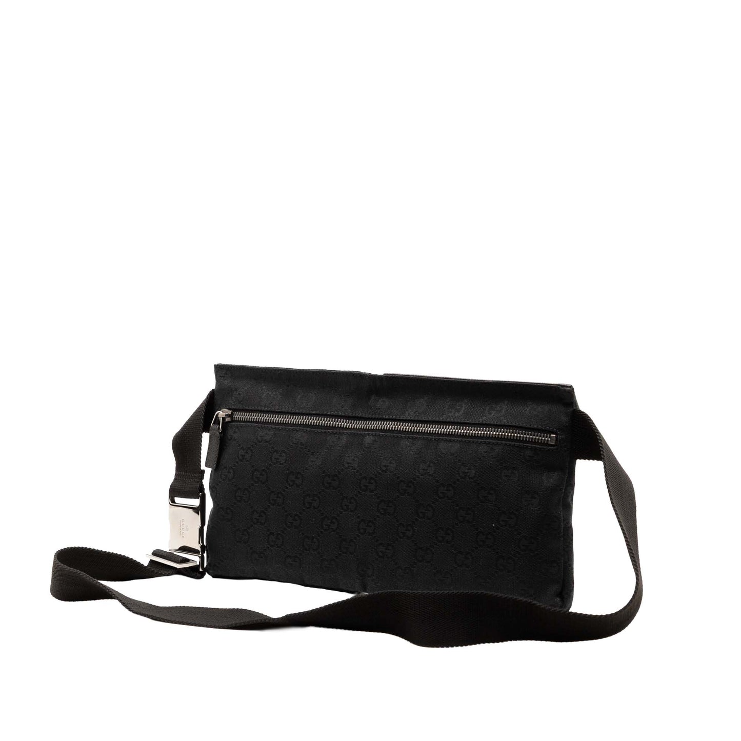 Gucci GG Canvas Double Pocket Belt Bag