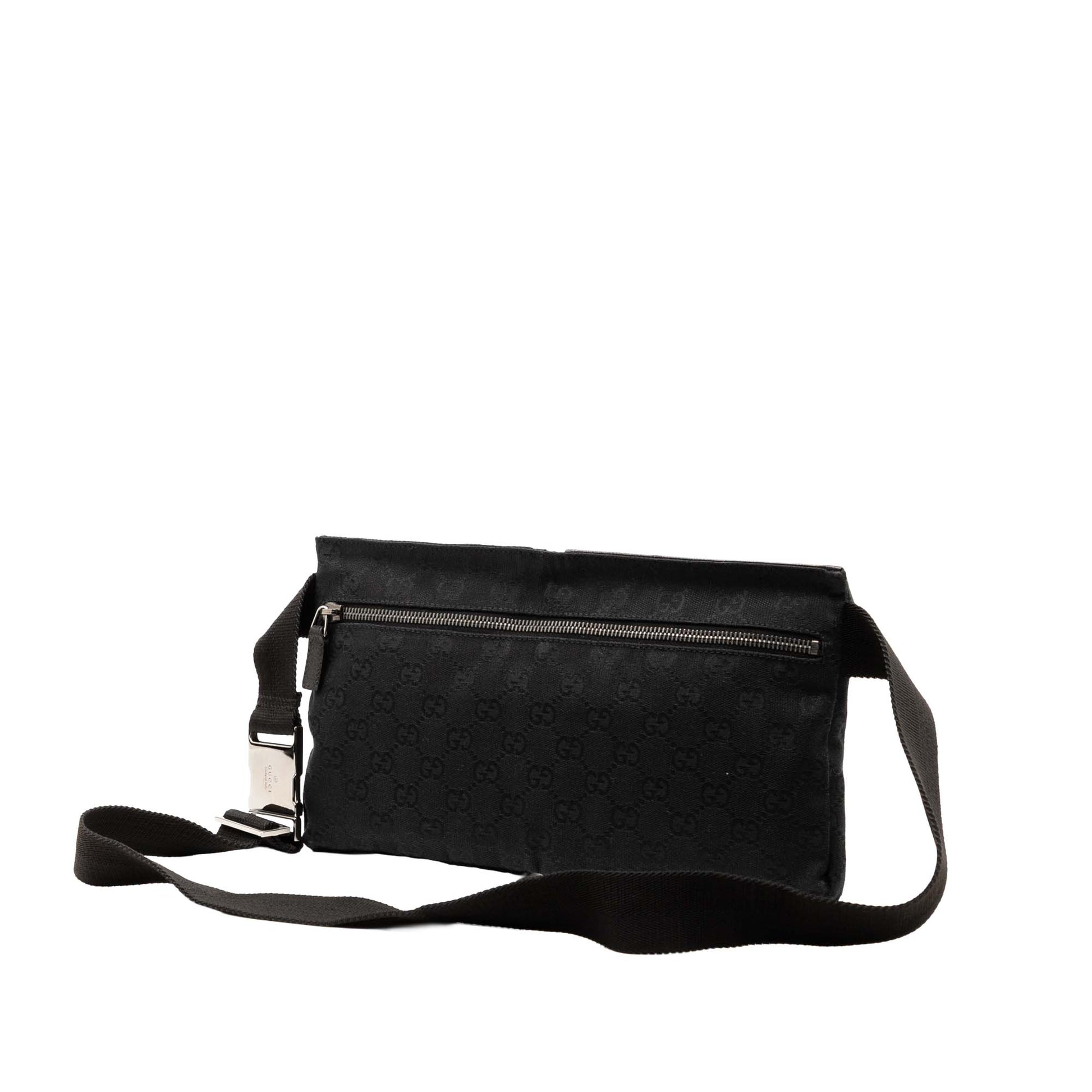 Gucci GG Canvas Double Pocket Belt Bag