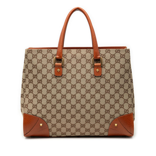 Gucci GG Canvas Nailhead Handbag