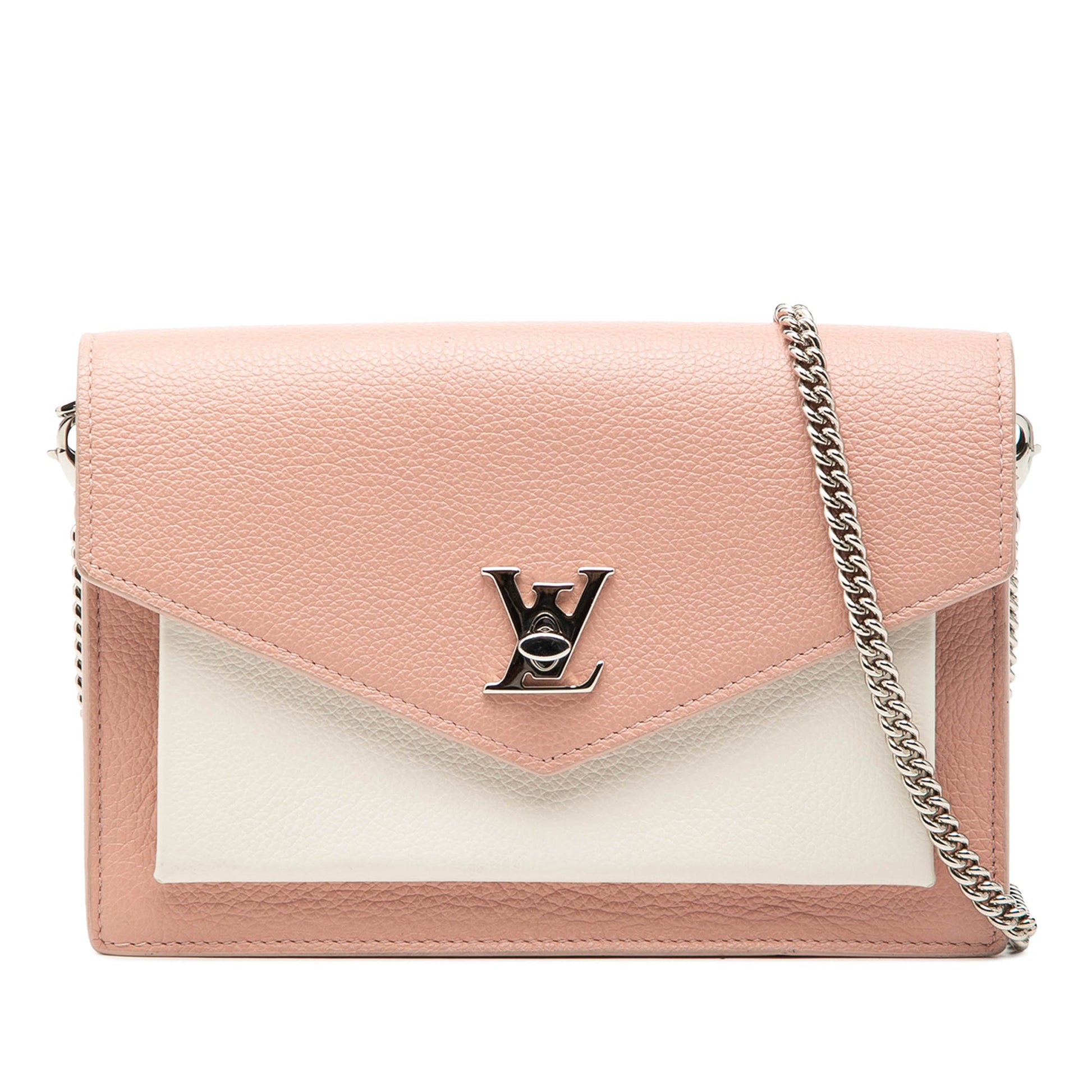 Louis Vuitton Bicolor Leather MyLockMe Chain Pochette