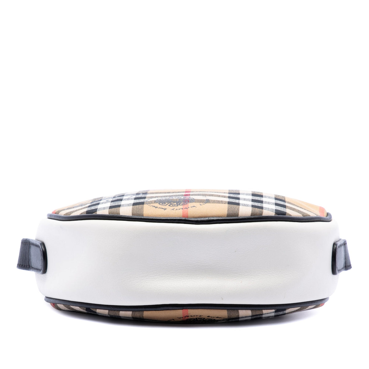 Burberry Cartoon House Check Round Crossbody
