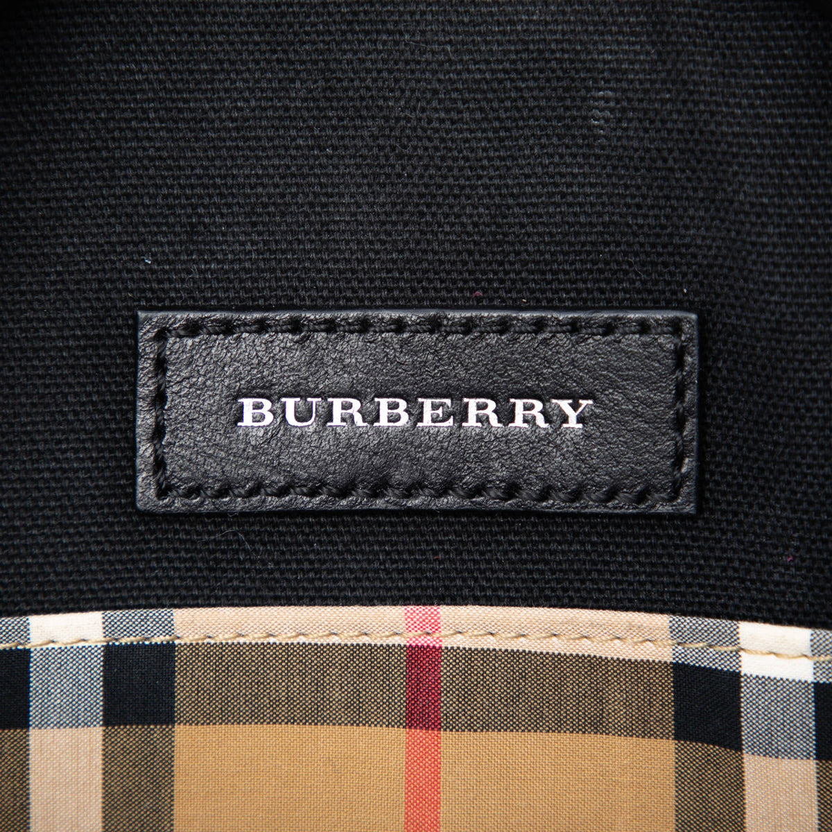 Burberry Cartoon House Check Round Crossbody