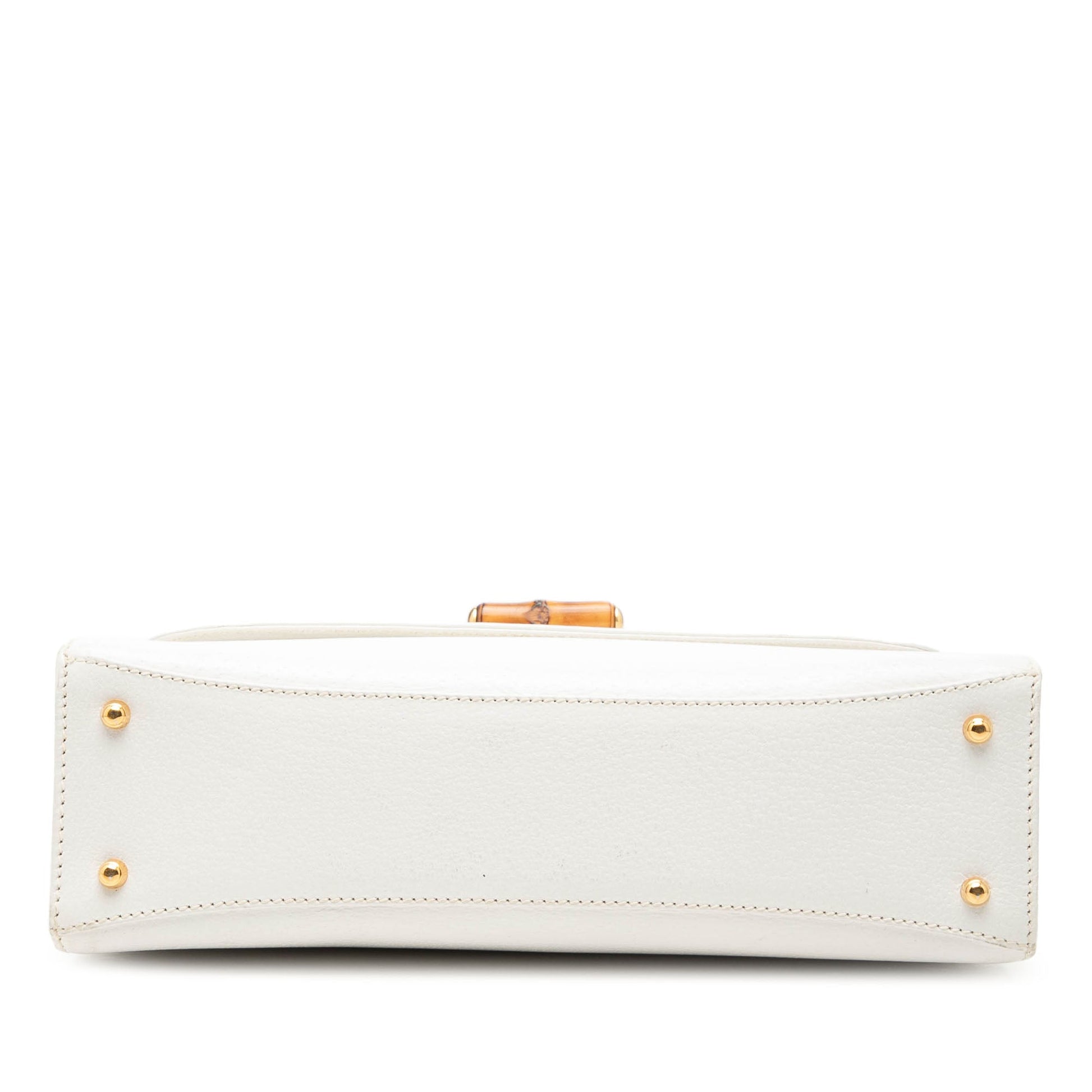 Gucci Calfskin Bamboo Top Handle Bag