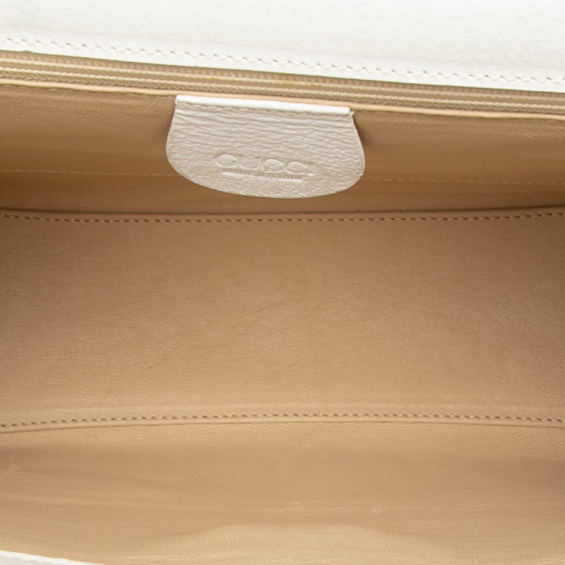 Gucci Calfskin Bamboo Top Handle Bag