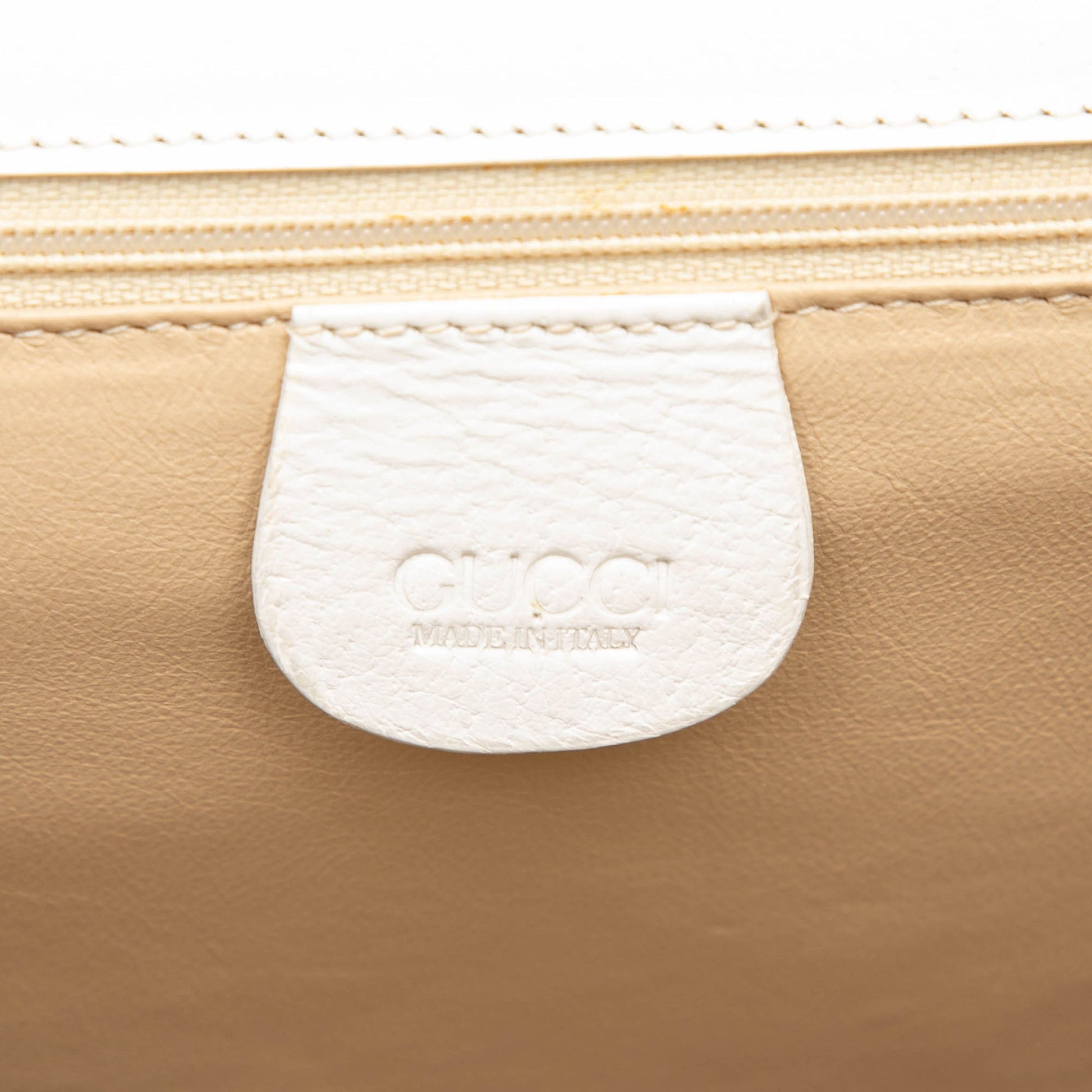 Gucci Calfskin Bamboo Top Handle Bag