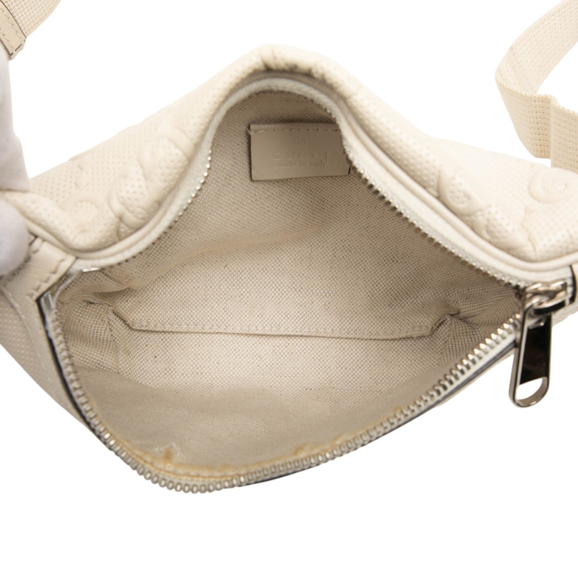 Gucci GG Embossed Perforated Leather Belt Bag