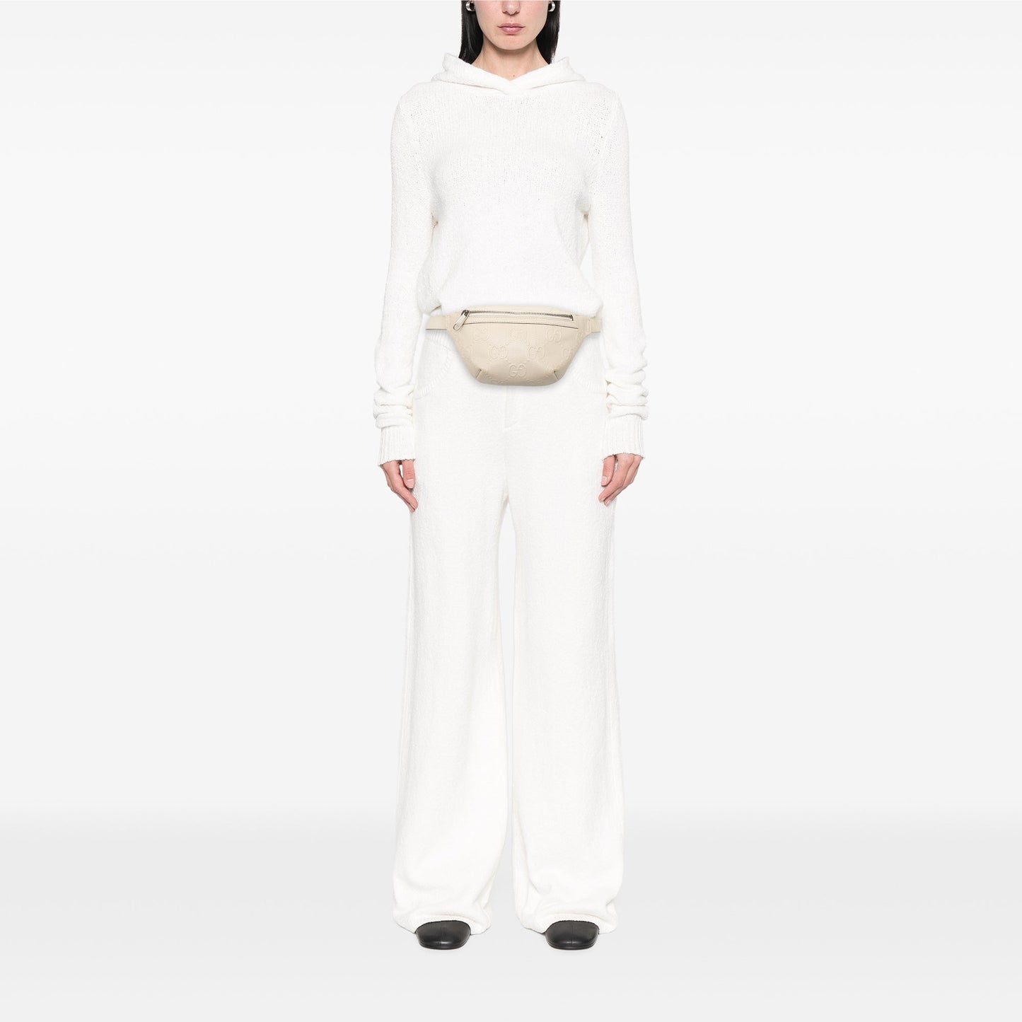 Gucci GG Embossed Perforated Leather Belt Bag