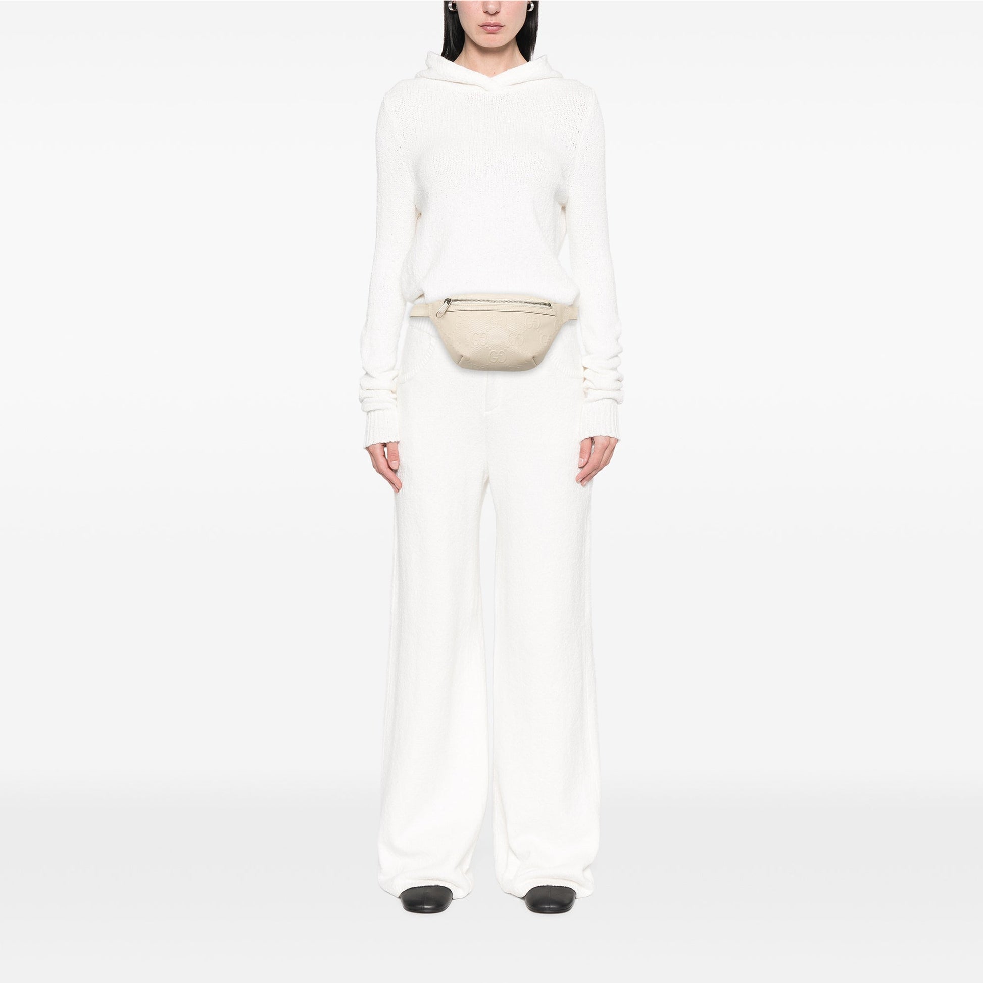 Gucci GG Embossed Perforated Leather Belt Bag